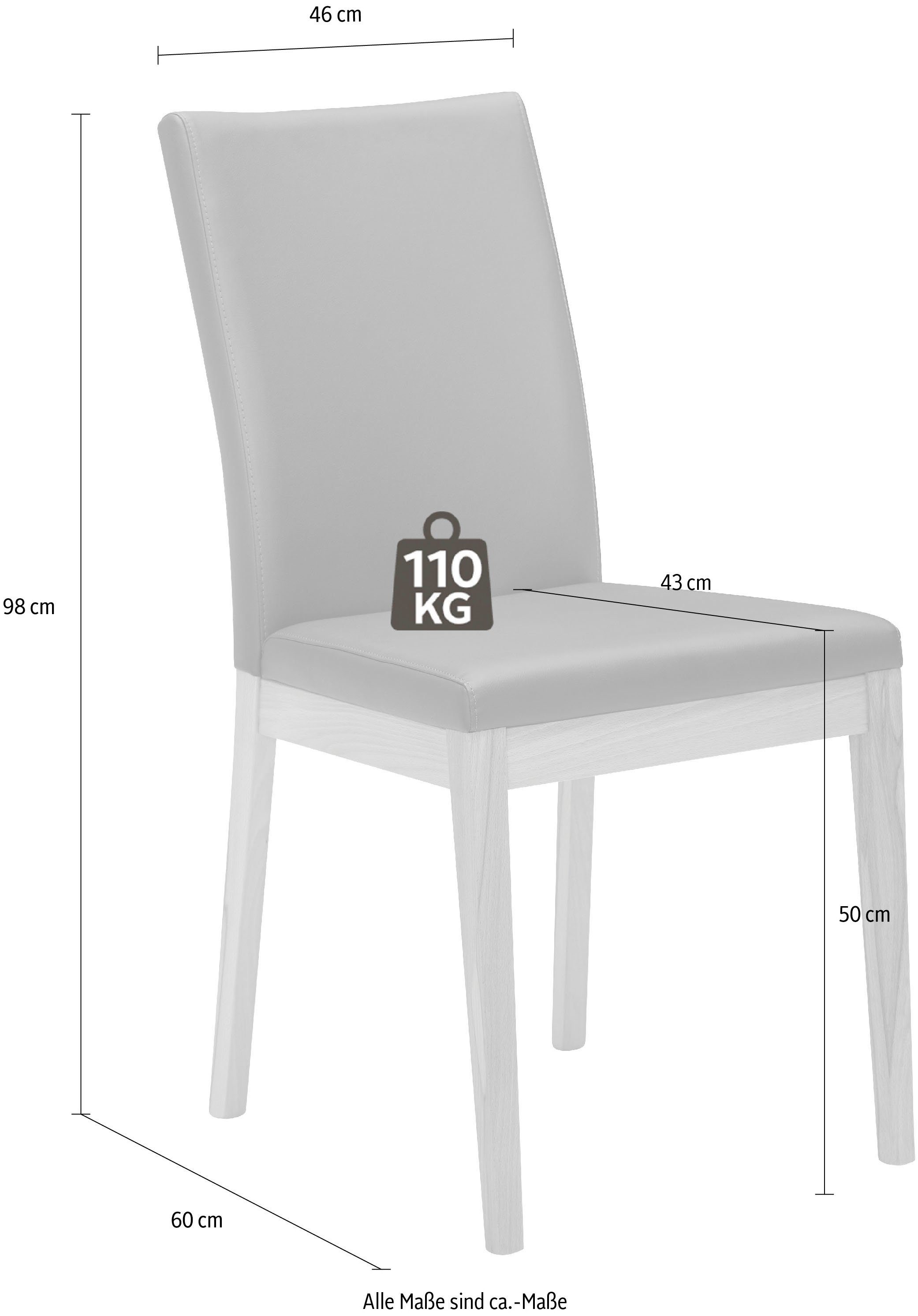 SCHÖSSWENDER Stuhl Roberto (Set, 2 St), Gestell aus Massivholz
