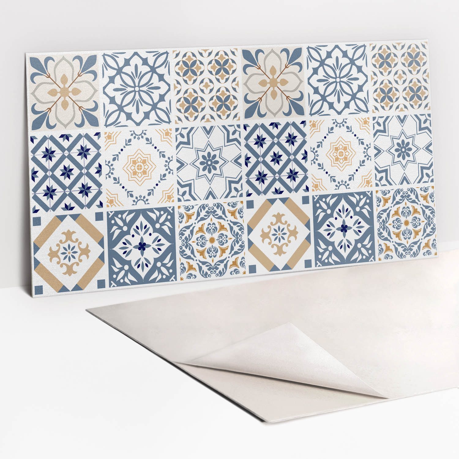 Tulup Wandpaneel Küchenrückwand Ornamentmosaik 100x50cm Vinylfliesen günstig online kaufen