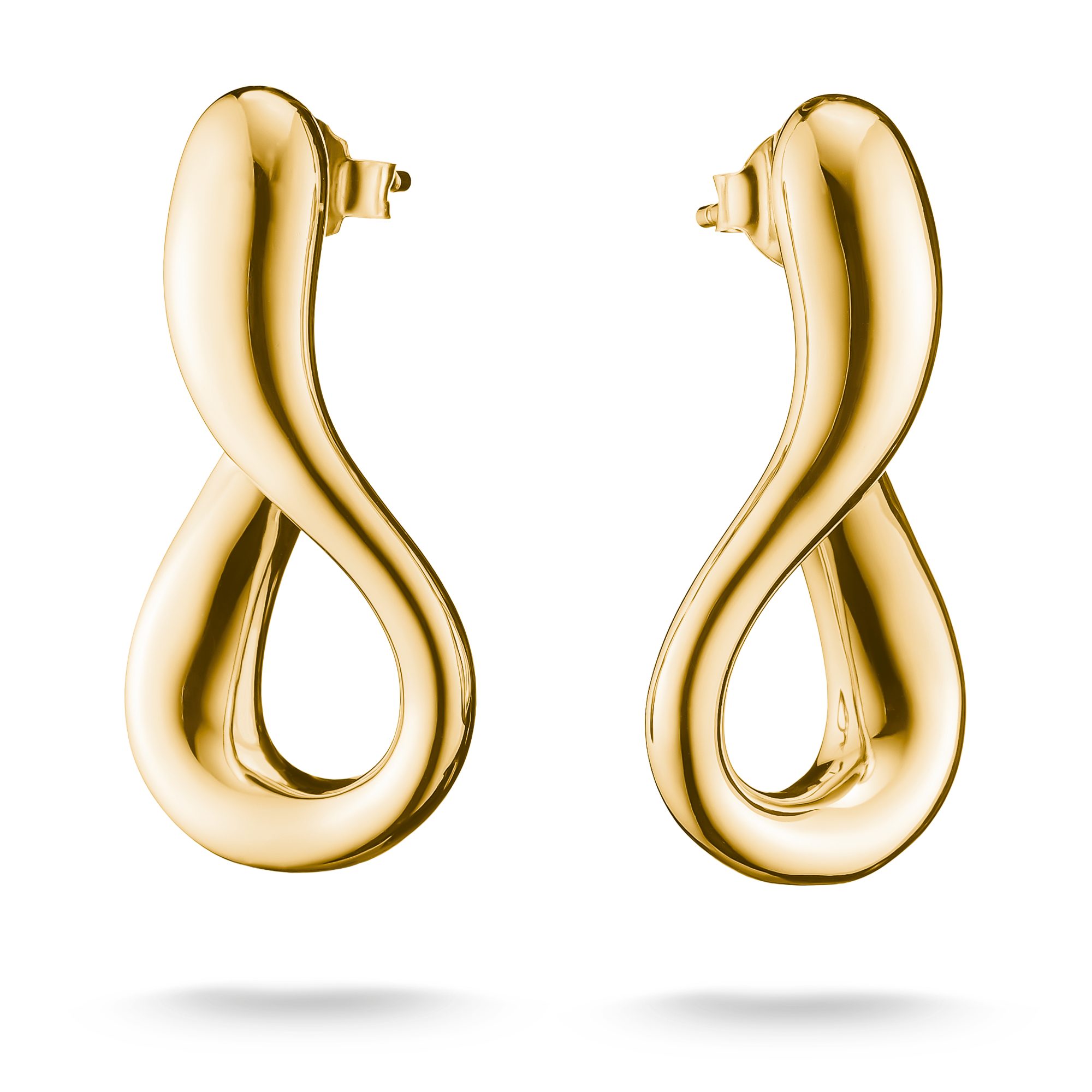 THOMAS SABO Paar Creolen Verdrehte Creolen gelbgoldfarben