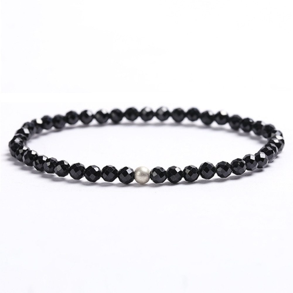 Kim Johanson Armband Naturstein Perlenarmband (1-tlg), mit 925 Sterling Silberperle