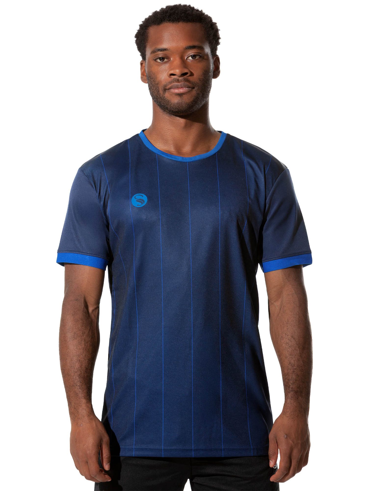 Stark Soul® T-Shirt Trainingsshirt Trikot "Pinstripes", Herren Sport-Shirt, Kurzarm