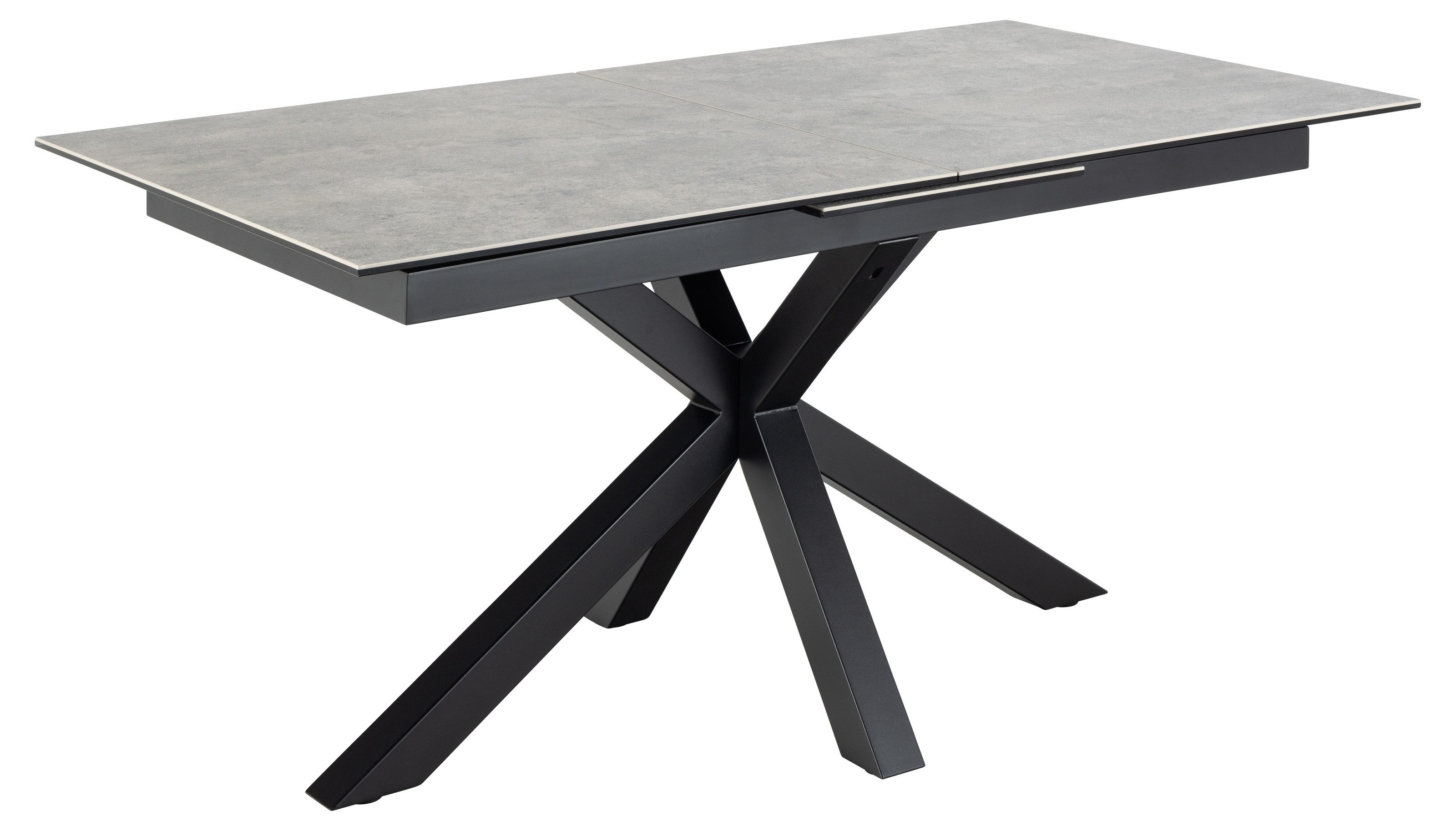 freiraum Esstisch Heaven, in Grau, Glas, keramisch - 210x76x90cm (BxHxT)