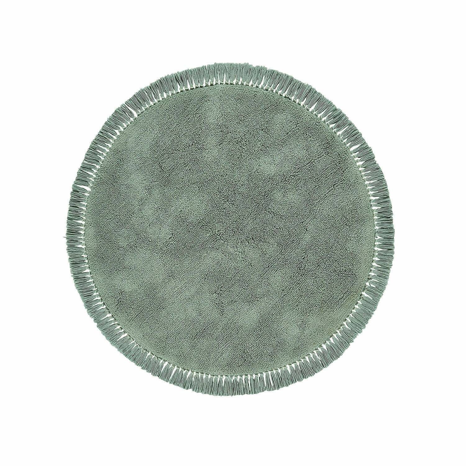 Mirabeau Teppich Teppich Ivalex grün, rund, Höhe: 0 mm günstig online kaufen