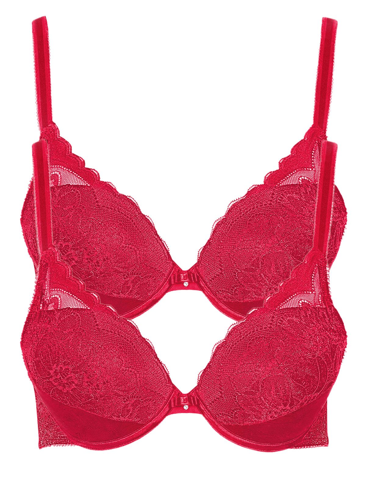 Lisca Push-up-BH 2er Pack Push up BH Evelyn (Spar-Set, 2-tlg) Push up Effekt