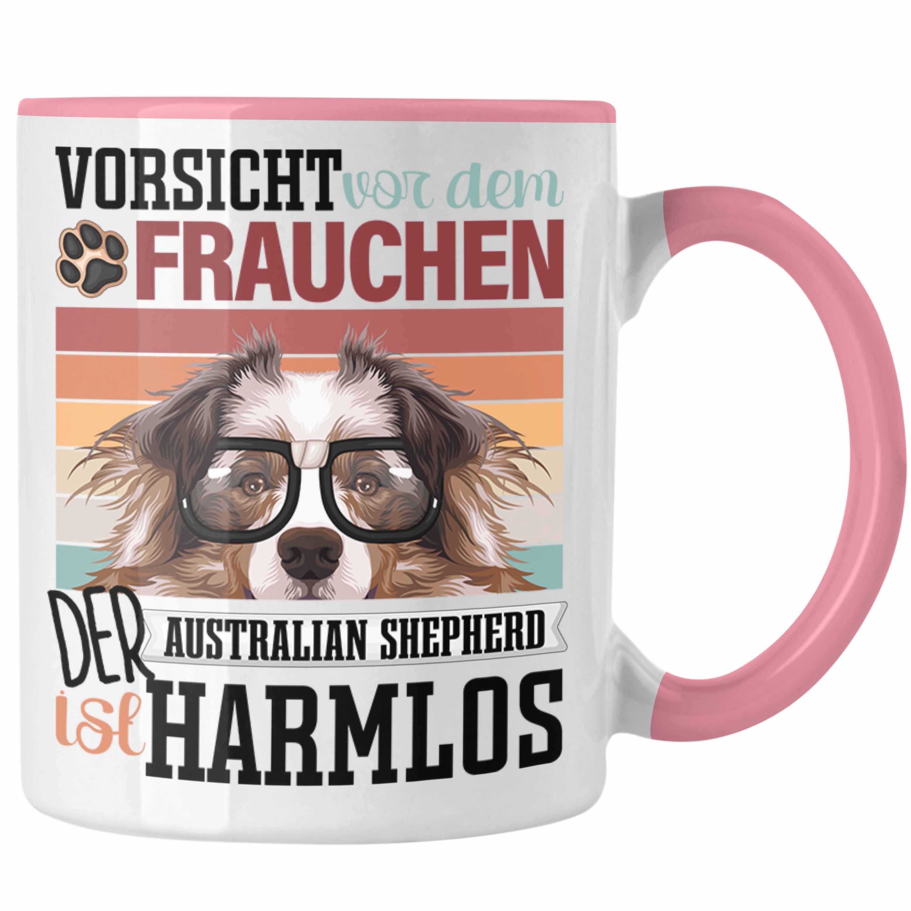 Frauchen Australian Tasse Shepherd Geschenk Rosa Tasse Lustiger Spruch Besitzerin Trendation
