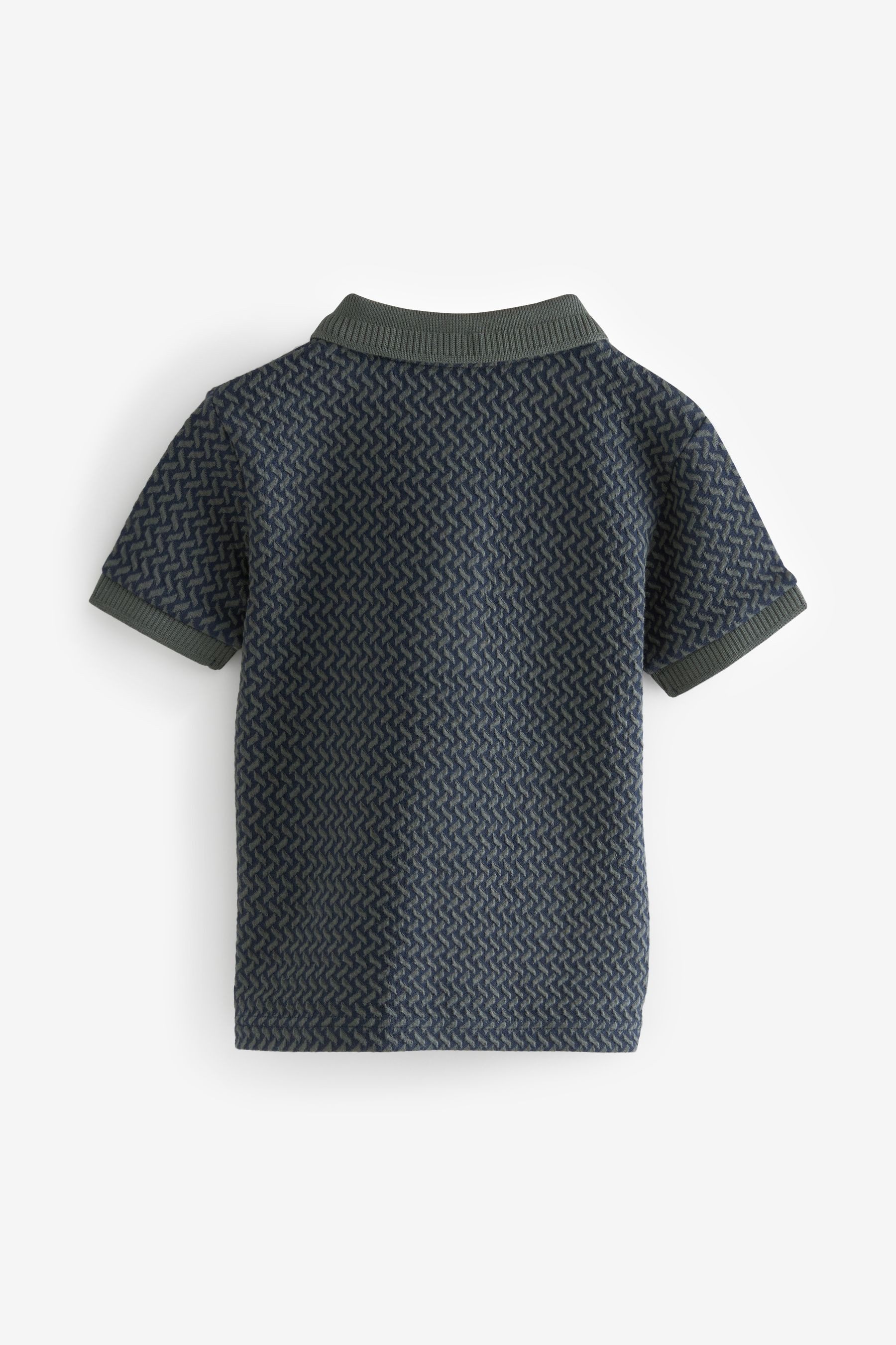 Next Poloshirt Strukturiertes Polohemd mit kurzen günstig online kaufen