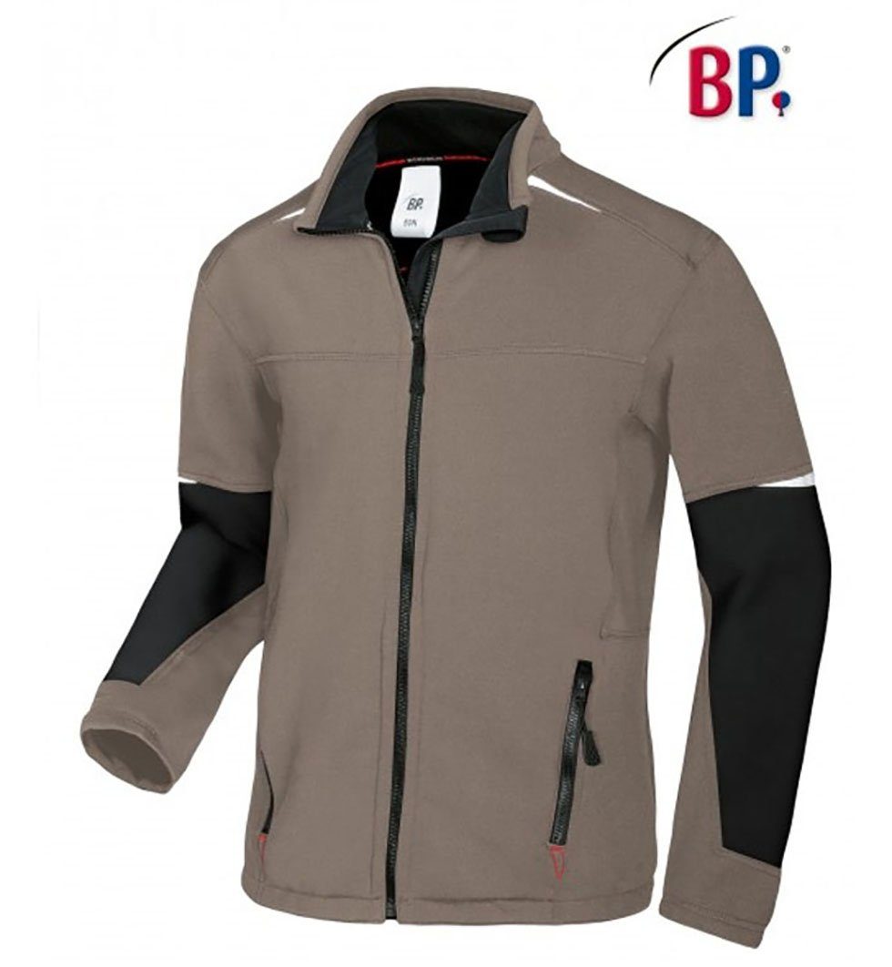 für Freizeit Outdoor Arbeitsjacke Fleecejacke bp 1987-679 Stehkragen Workwear Arbeitsjacke langarm Fleece BP® Herren oder