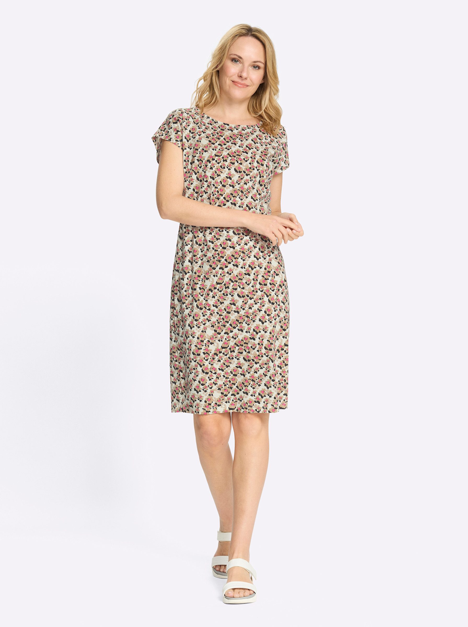 Sieh an! Etuikleid Jersey-Kleid Kurzarm