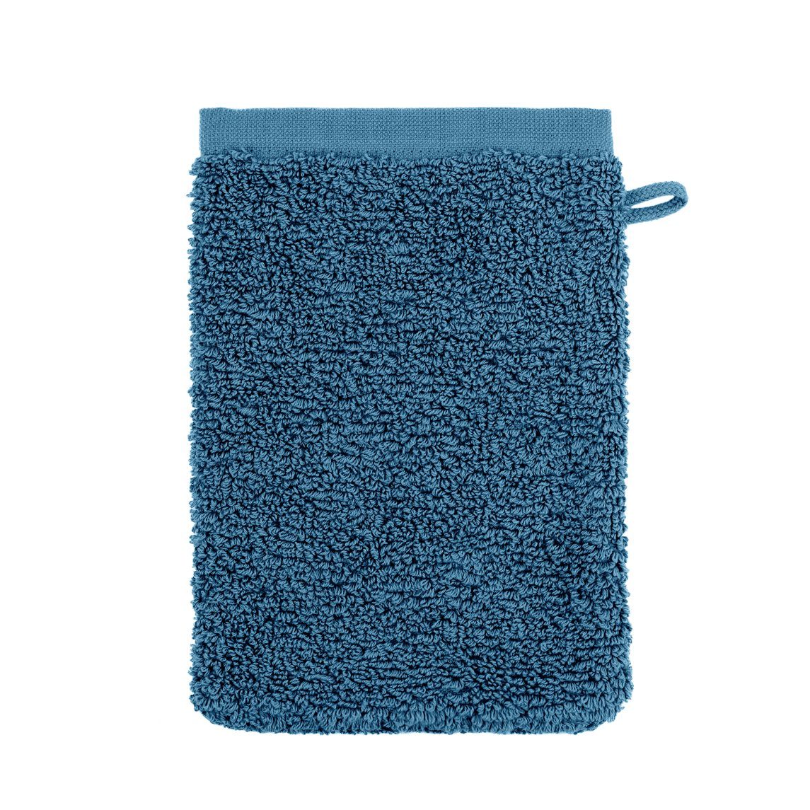 Blank Home Waschlappen Waschhandschuh "Moss" (1-tlg) Stahlblau