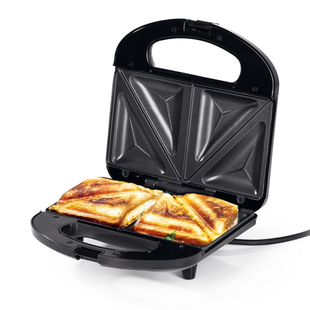 GOURMETmaxx Sandwichmaker mit LED-Kontrollleuchte, 750 W, Sandwich Toast Maker Panini Toaster Kontaktgrill