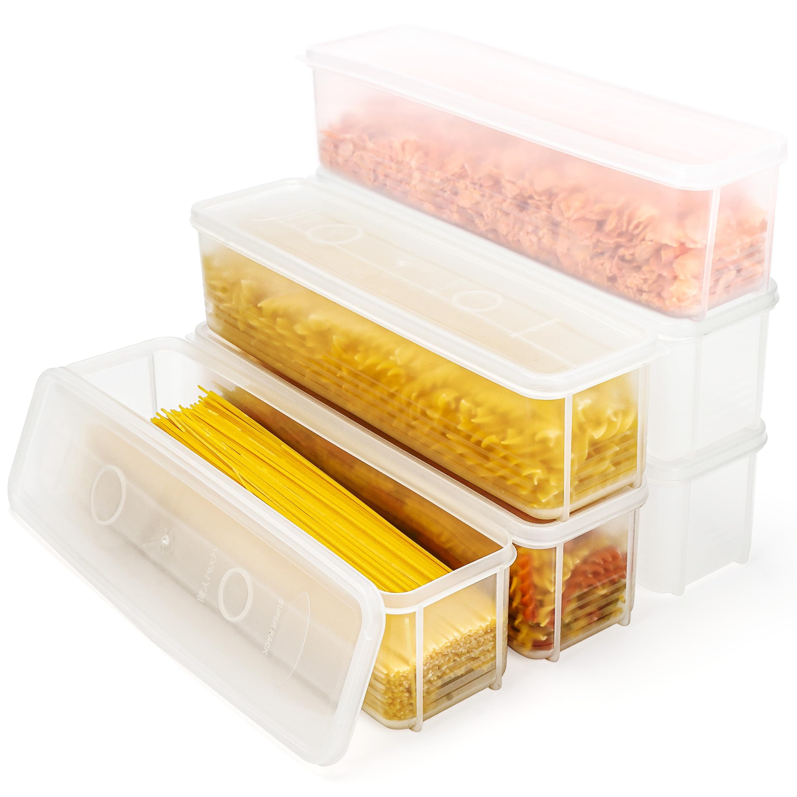 Belle Vous Dekoobjekt Belle Vous 6er-Pack Kunststoff Aufbewahrung für Lebensmittel mit (6 St)