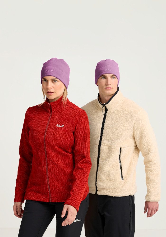 Jack Wolfskin Beanie REAL STUFF BEANIE Fleecemütze, leicht, aus recycelten Materialien