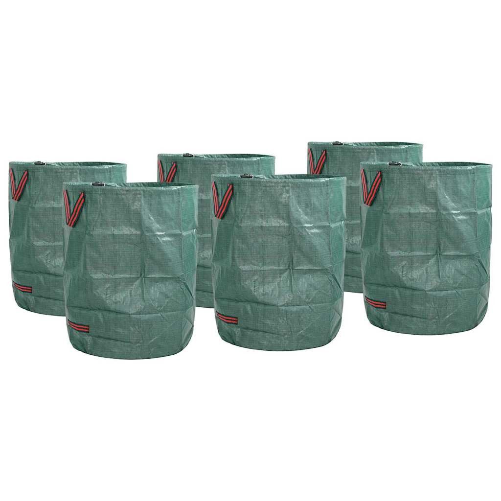 vidaXL Mülleimer Gartenmüllsäcke 12 stk. 300 l Grün Polypropylen