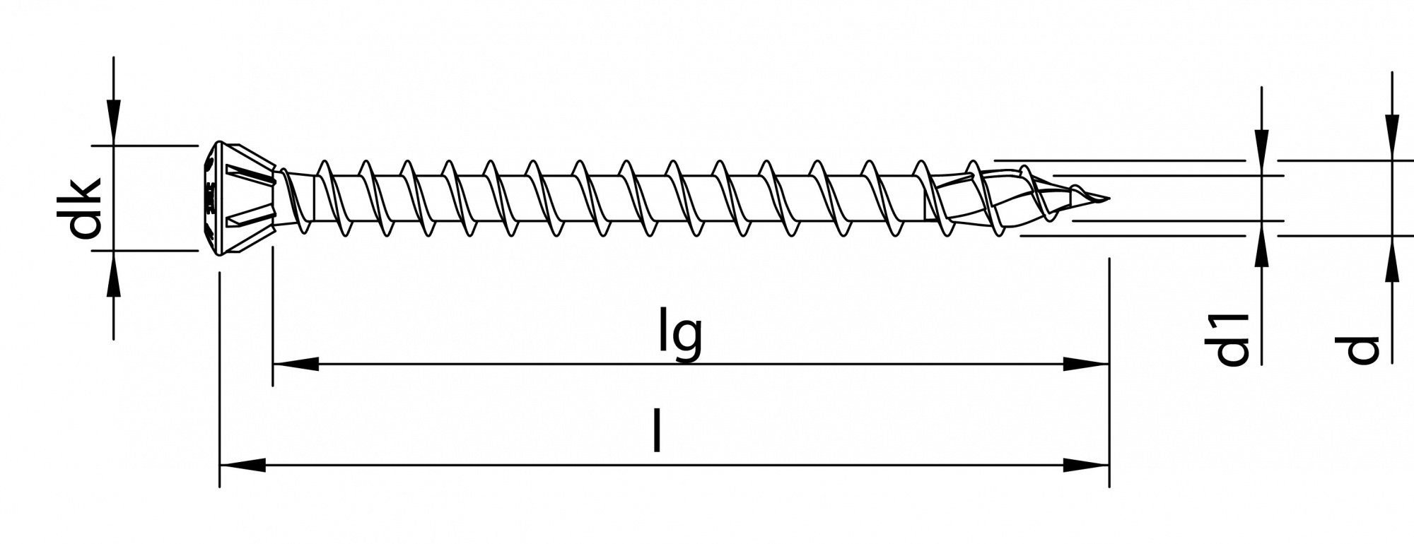 mm weiß HECO verzinkt, Spanplattenschraube Linsensenkkopf), (Stahl 4,5x60 TOPIX-plus, Schrauben