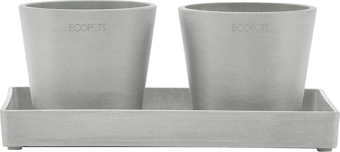 ECOPOTS Blumentopfuntersetzer DISPLAY cm für PLATTER, Amsterdam, 15x15x2,5 Ecopots BxTxH