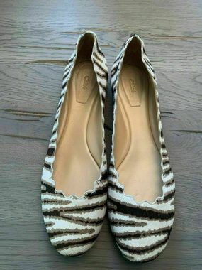 Chloé CHLOE LAUREN ZEBRA BALLERINAS SLIPPERS HALBSCHUHE SCHUHE SHOES FLATS L Sneaker Ballerinas