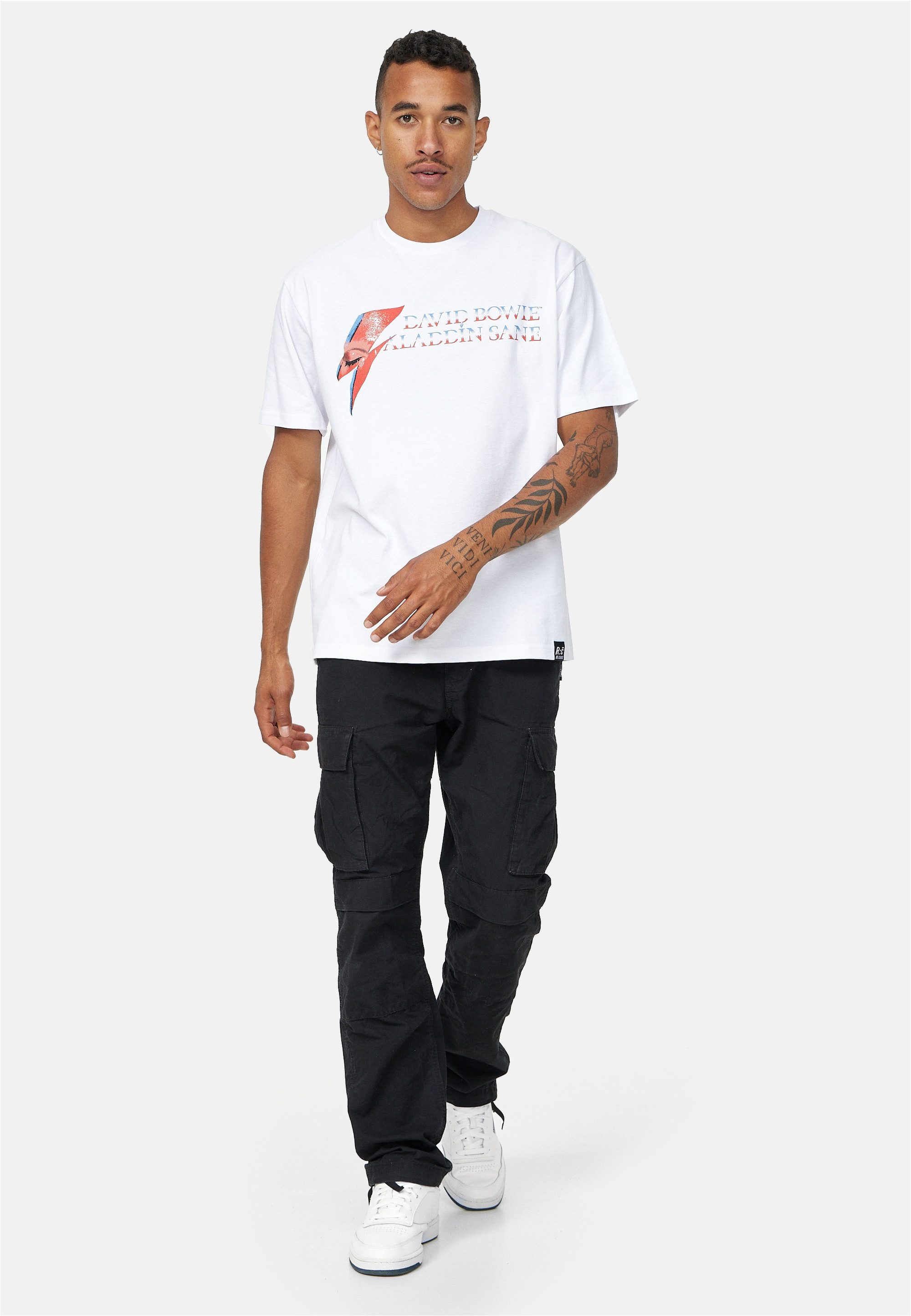 Recovered T-Shirt David Bowie Aladdin Sane Relaxed (1-tlg) mit coolem David Bowie Album-Print