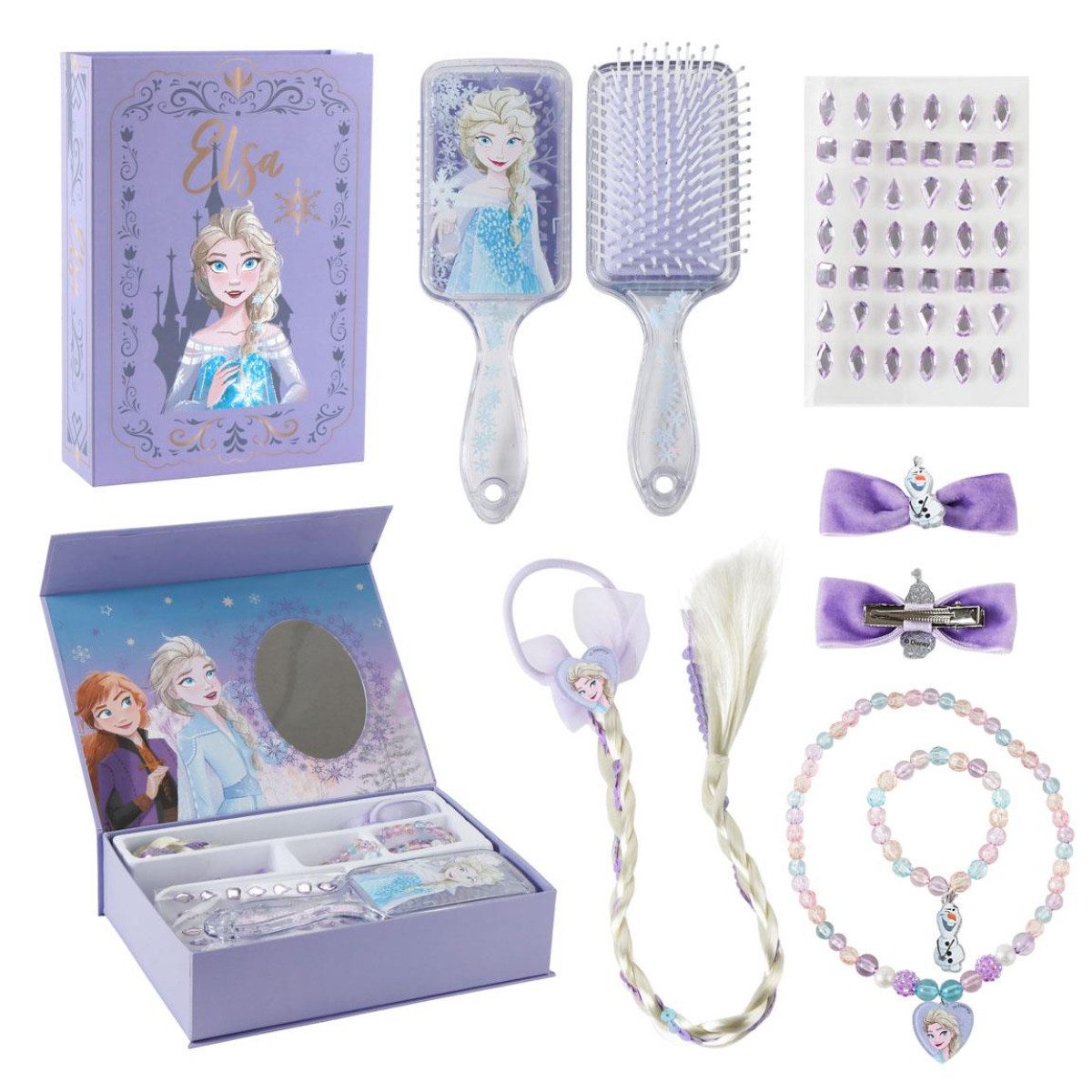 Disney Frozen Beautycase Kinder Beauty Set im Koffer für Zuhause Freizeit Verkleiden und Reisen