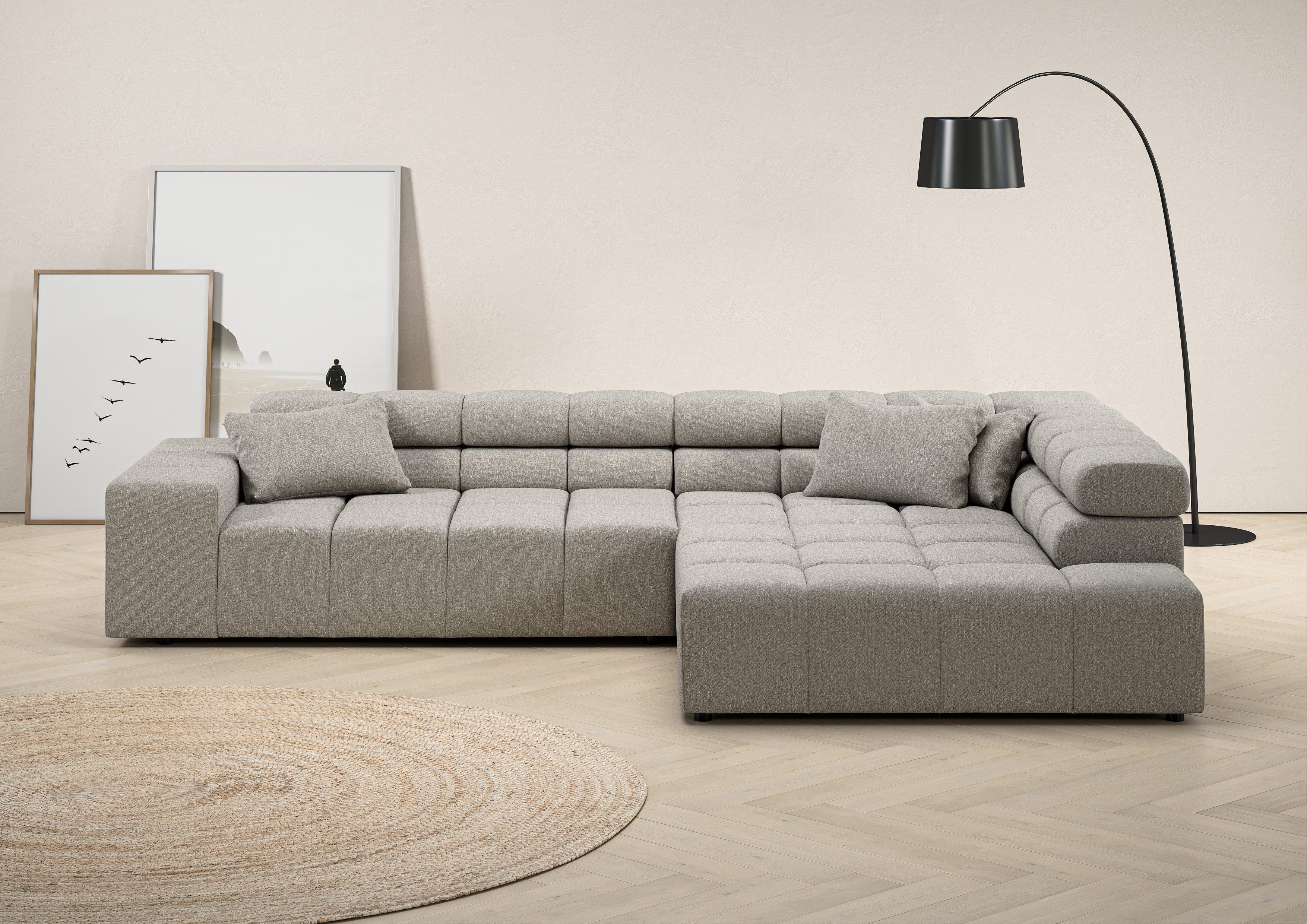 INOSIGN Ecksofa Ancona incl. Kopfteilverstellung, OTTOs Choice, Breite 319c günstig online kaufen