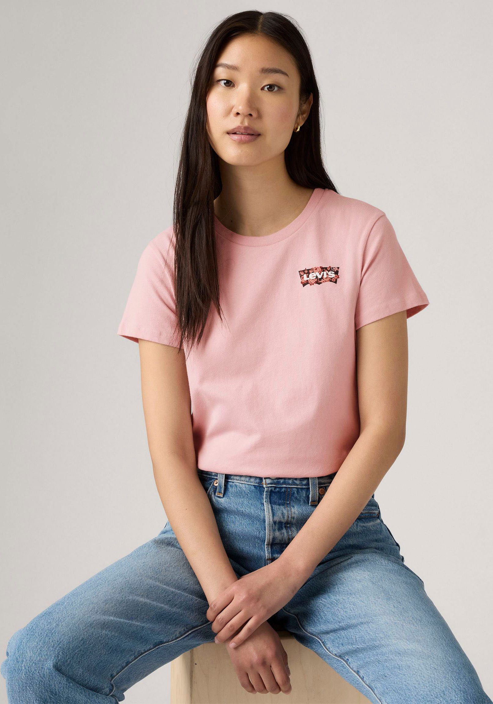 Levi's® T-Shirt THE PERFECT TEE mit Batwing-Logoprint günstig online kaufen