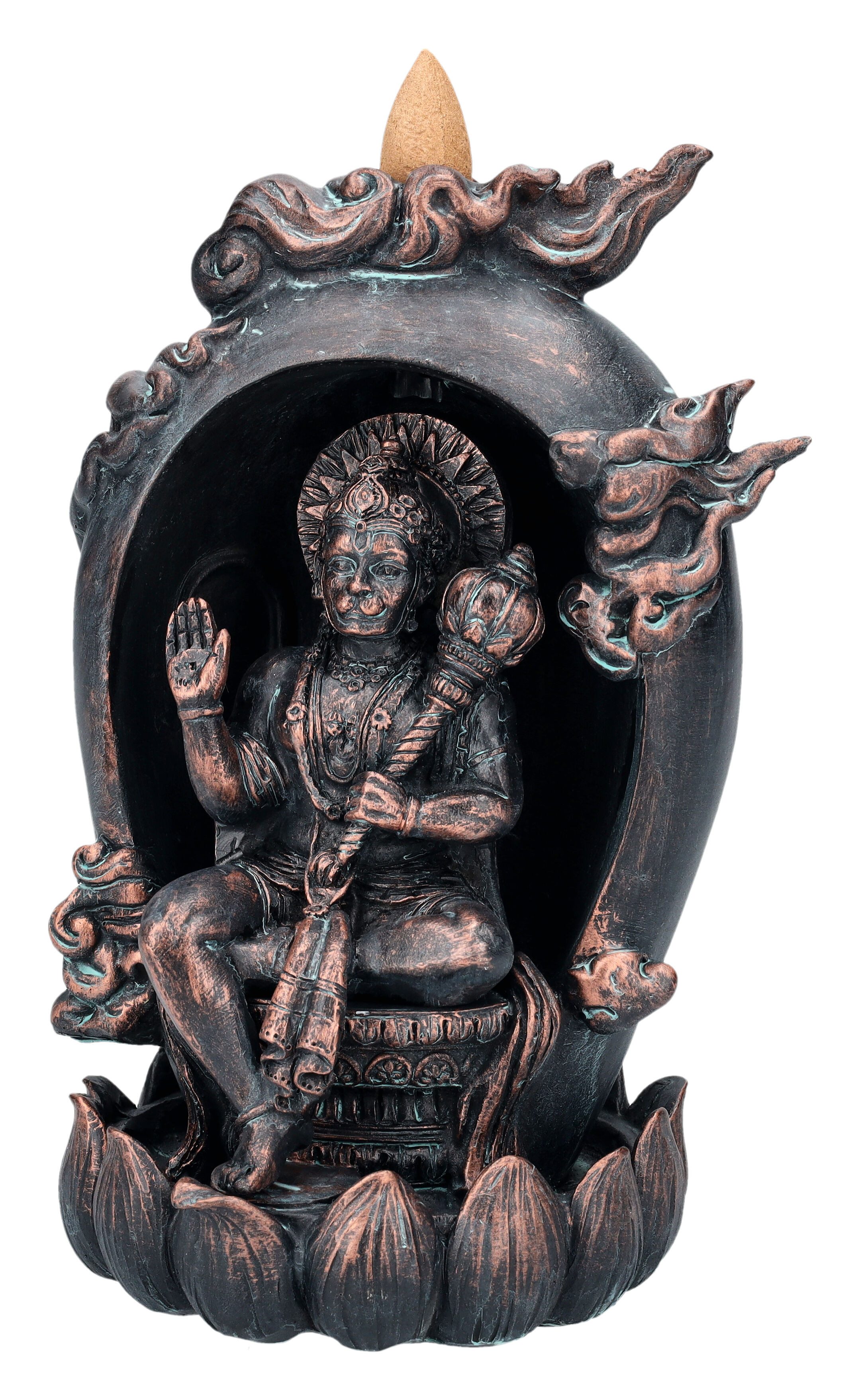Figuren Shop GmbH Räuchermännchen Backflow Räucherhalter - Hanuman - Fantasy Dekoration