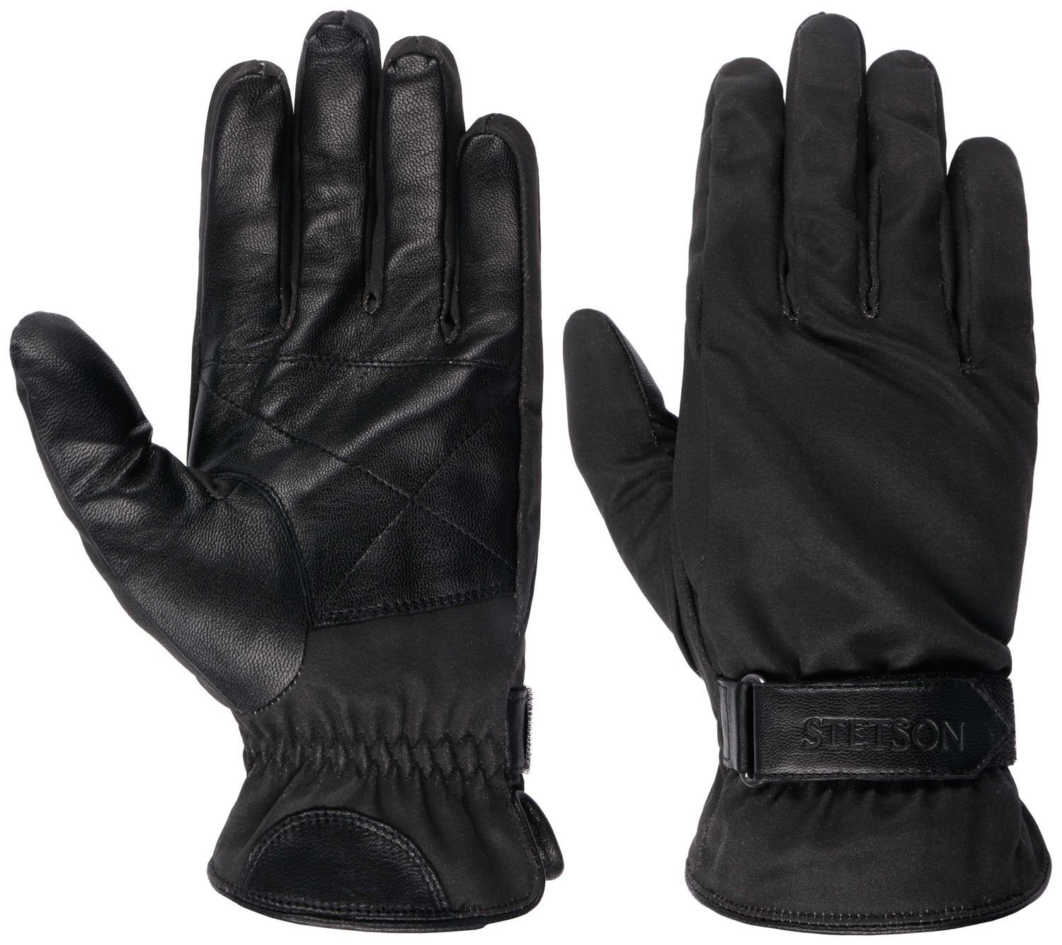 Stetson Lederhandschuhe Gloves Conductive Coated CO/PES Goat Nappa schwarz