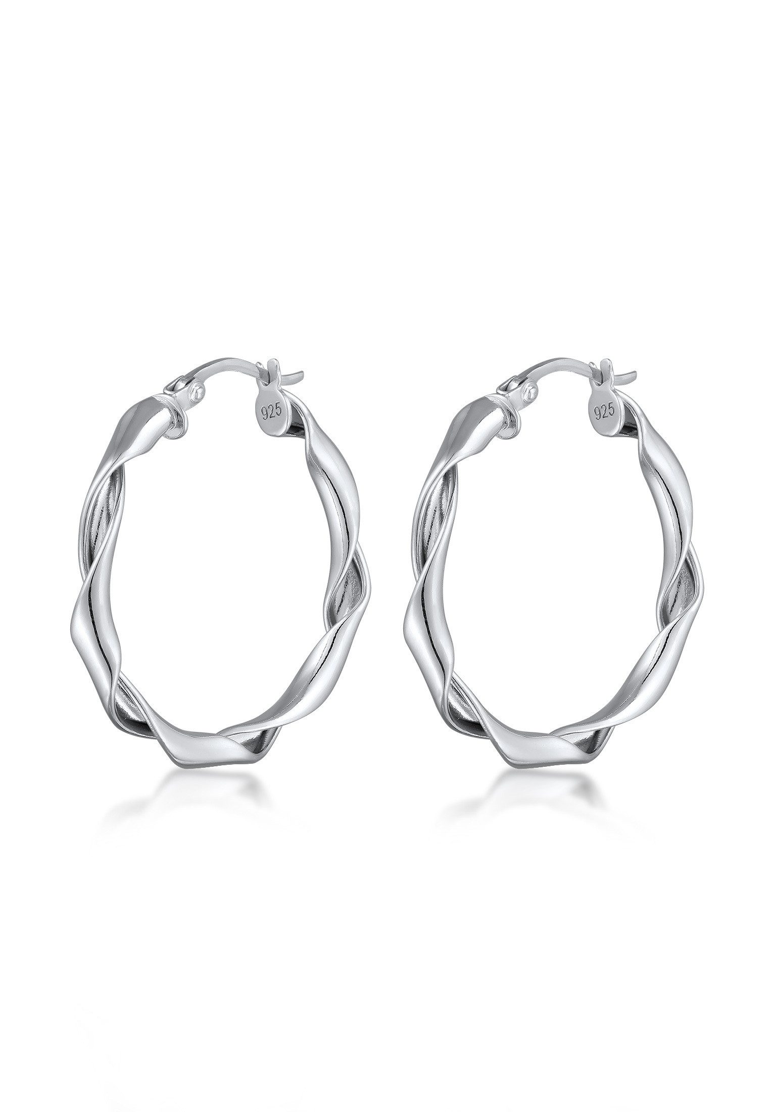 Elli Paar Creolen Creolen Rund Gedreht 925 Sterling Silber günstig online kaufen