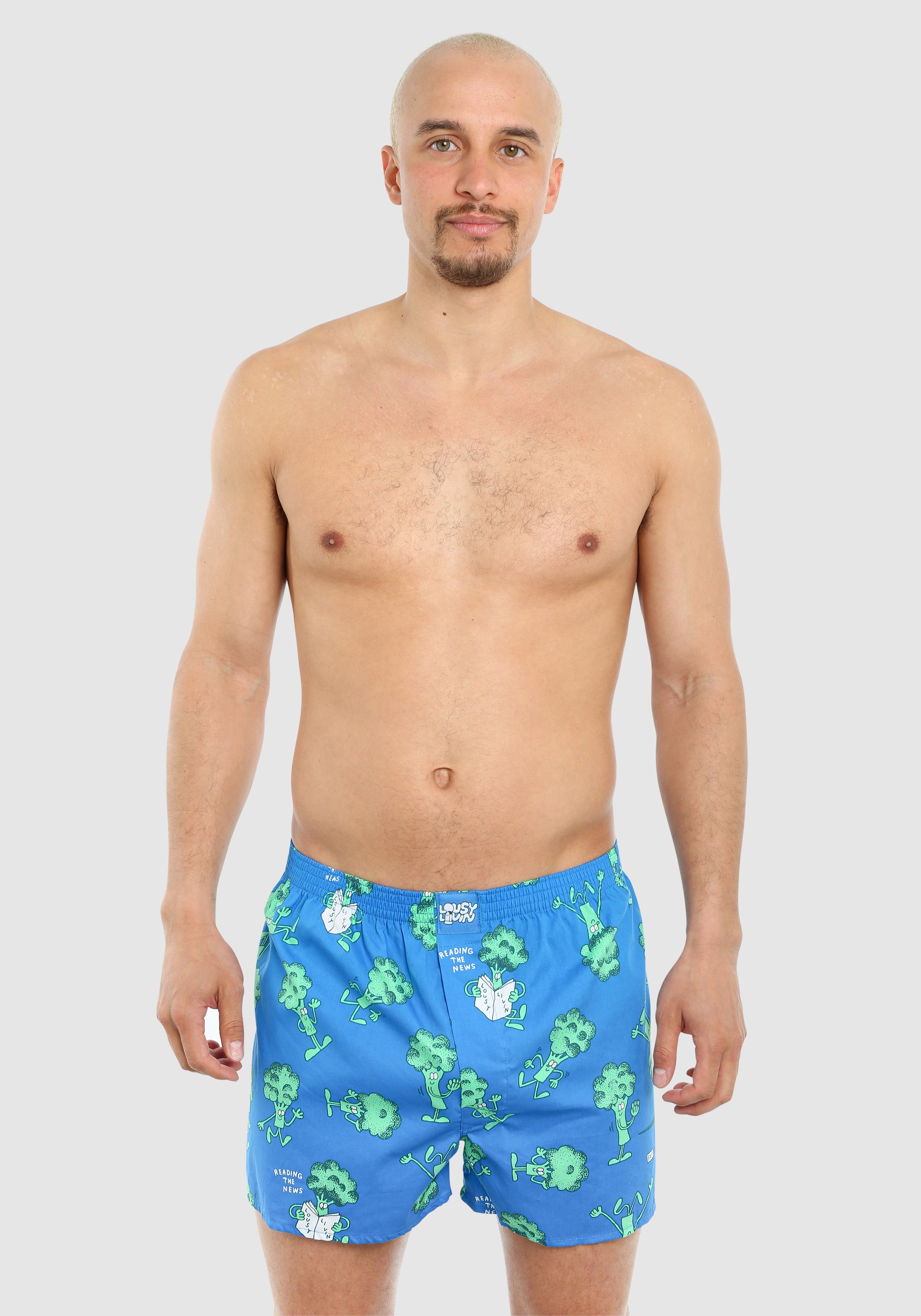 (2-St) Lousy Livin geschnitten Pack Locker & Broccoli Avocado Boxershorts 2