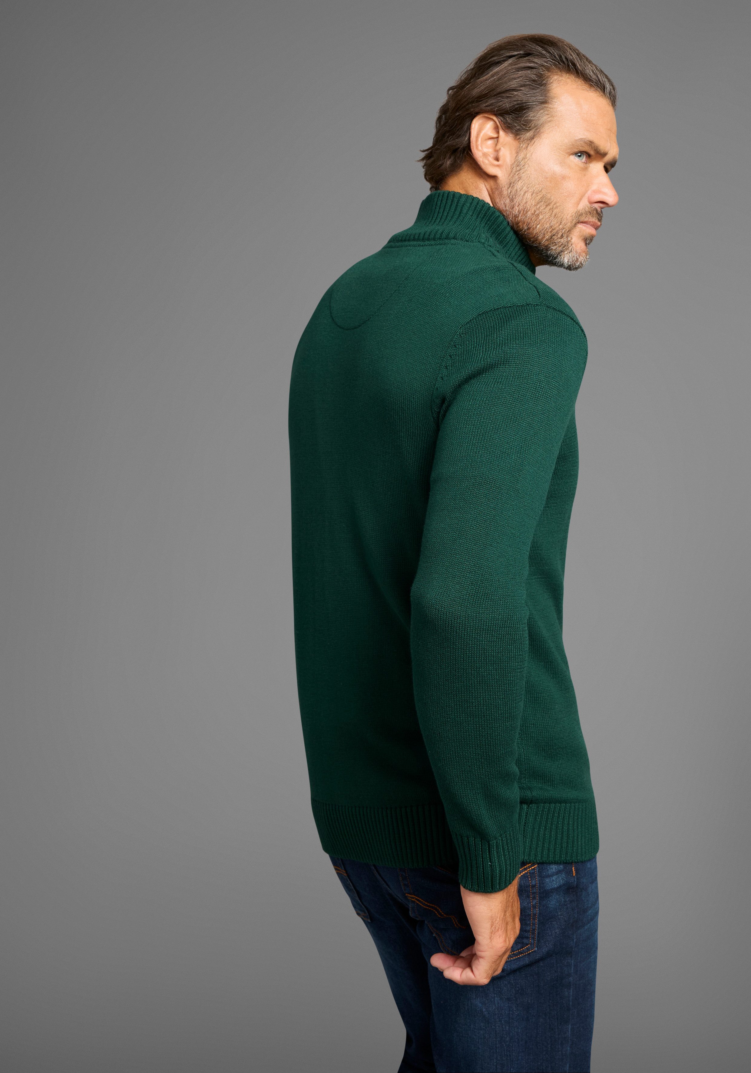 Man's World Strickjacke neue Farben! aus Baumwollmischung günstig online kaufen