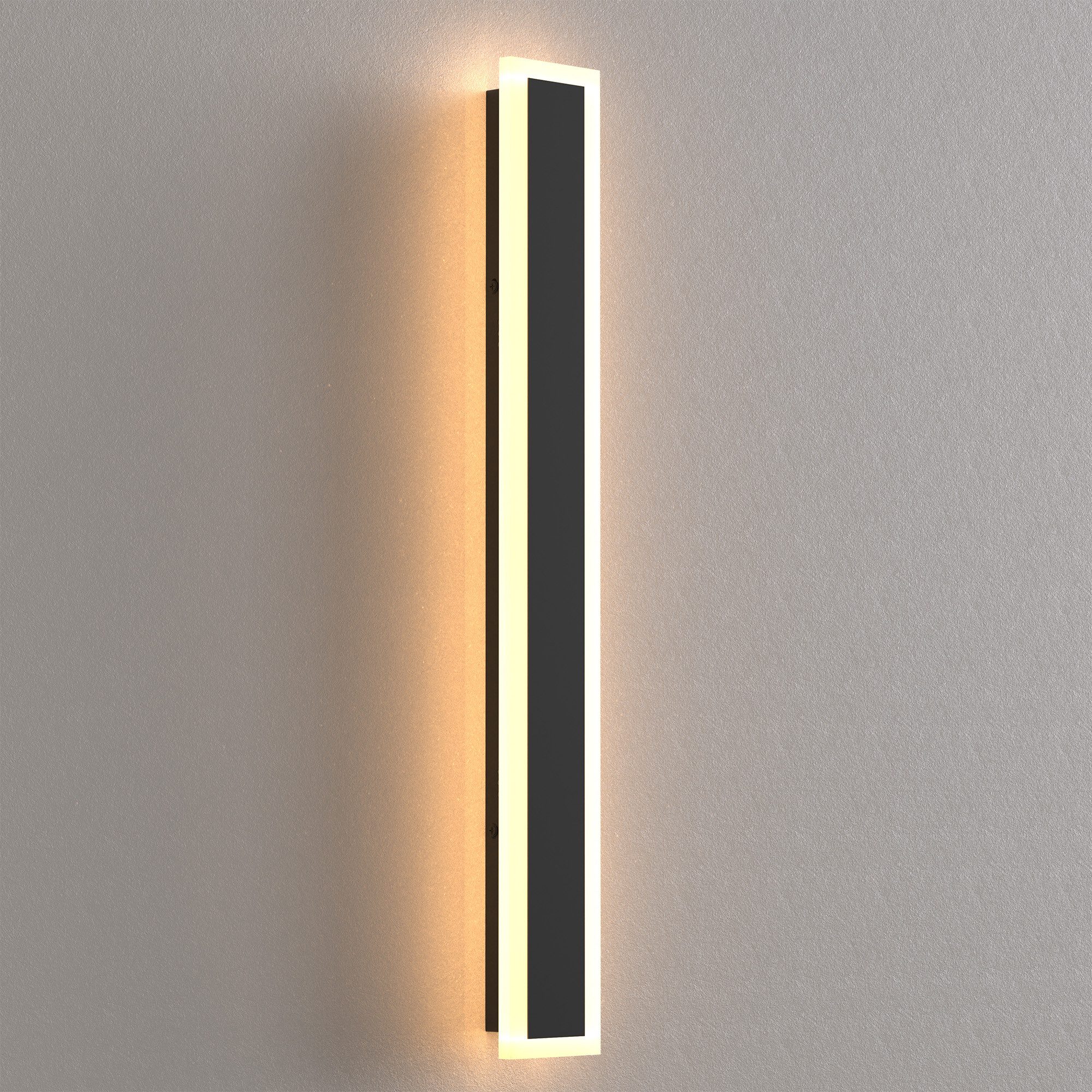 LOHAS-LED Außen-Wandleuchte Lange IP67 Außenwandleuchte 12W 3000K warmweiß aus Metall & Acryl, LED fest integriert, Warmweiß, Wetterfest, temperatur- und schneebeständig für Garten, Terrasse