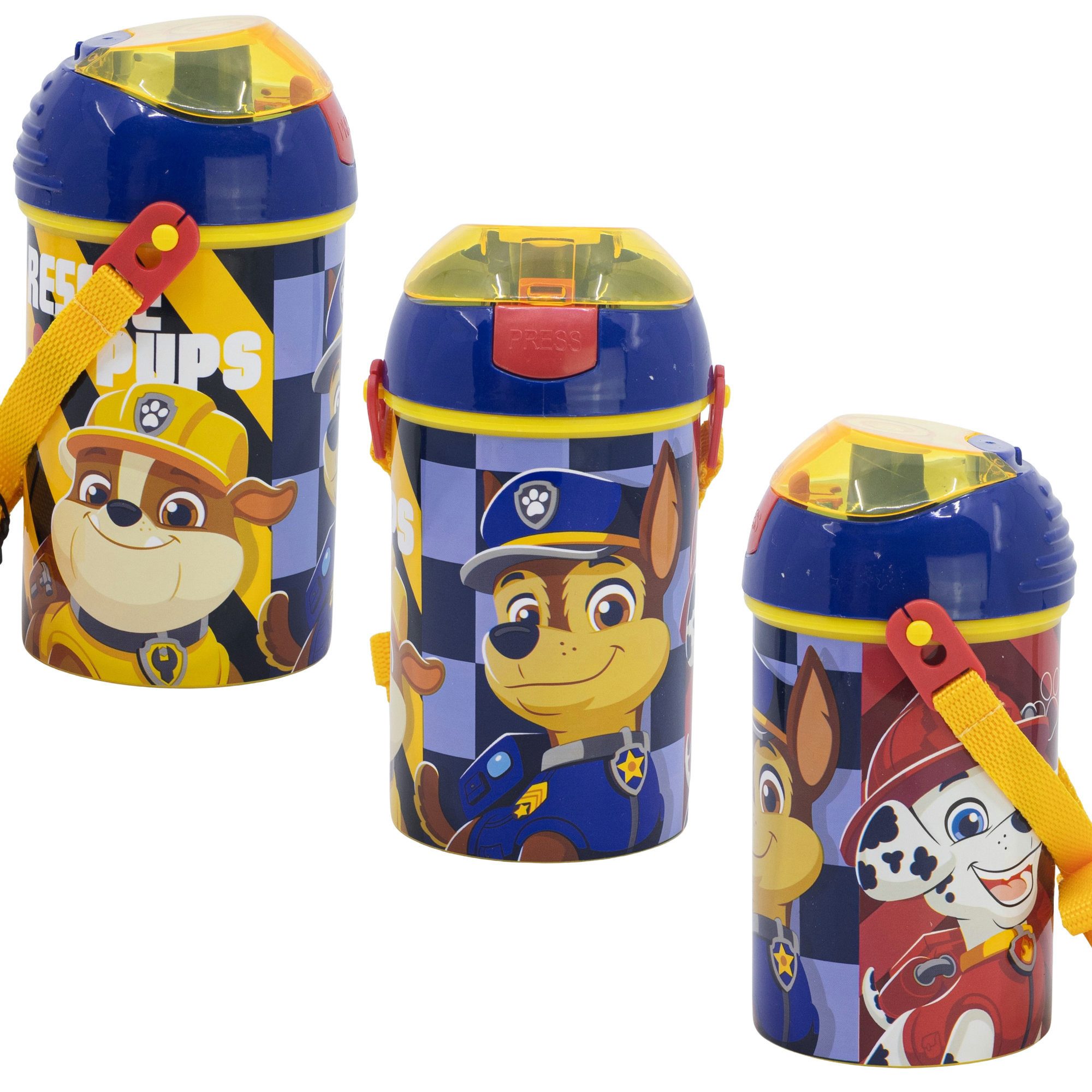 PAW PATROL Trinkflasche Paw Patrol Chase Rubble Marshall Wasserflasche Flasche 450 ml