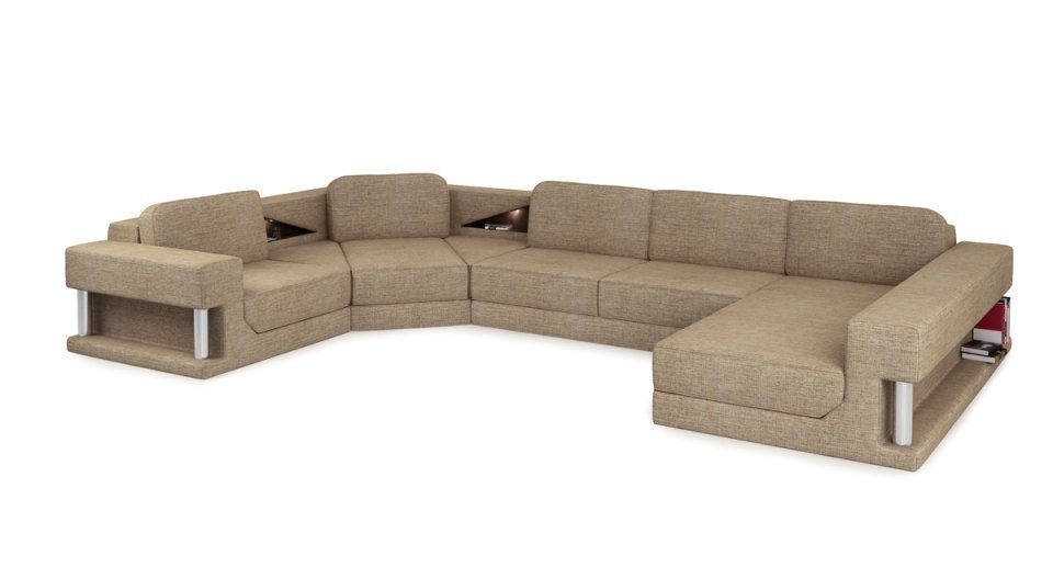 JVmoebel Ecksofa, Modern Ecksofa Couch Polster Design Wohnlandschaft Sofa Leder