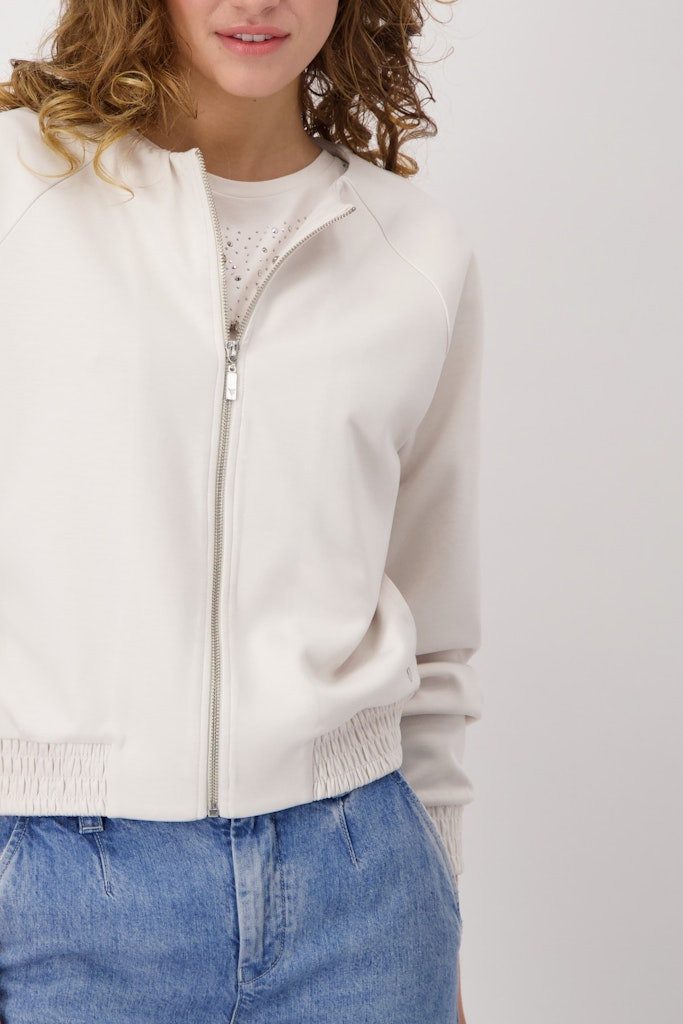 Monari Outdoorjacke Jacke mit gesmokten Ärmelbündchen günstig online kaufen
