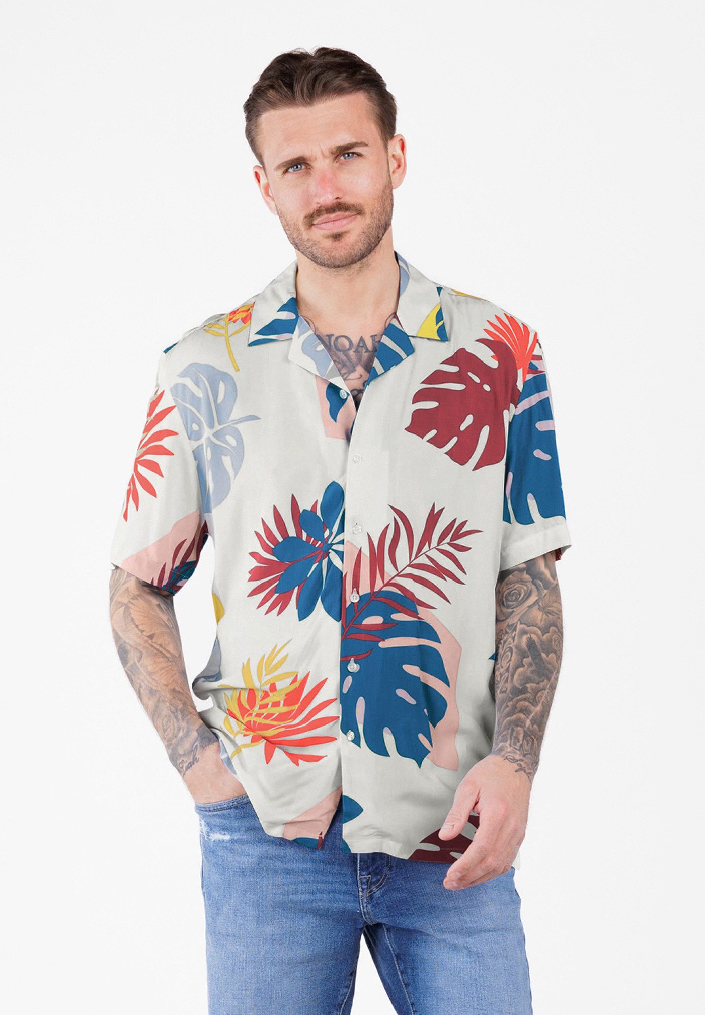 Key Largo Kurzarmhemd MSH KLSPLASH 1/2 günstig online kaufen