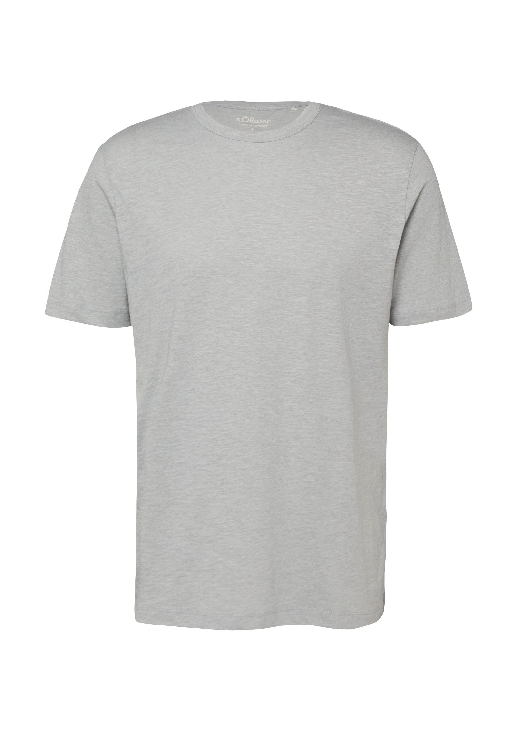 s.Oliver Kurzarmshirt T-Shirt T-Shirt in Melange-Optik