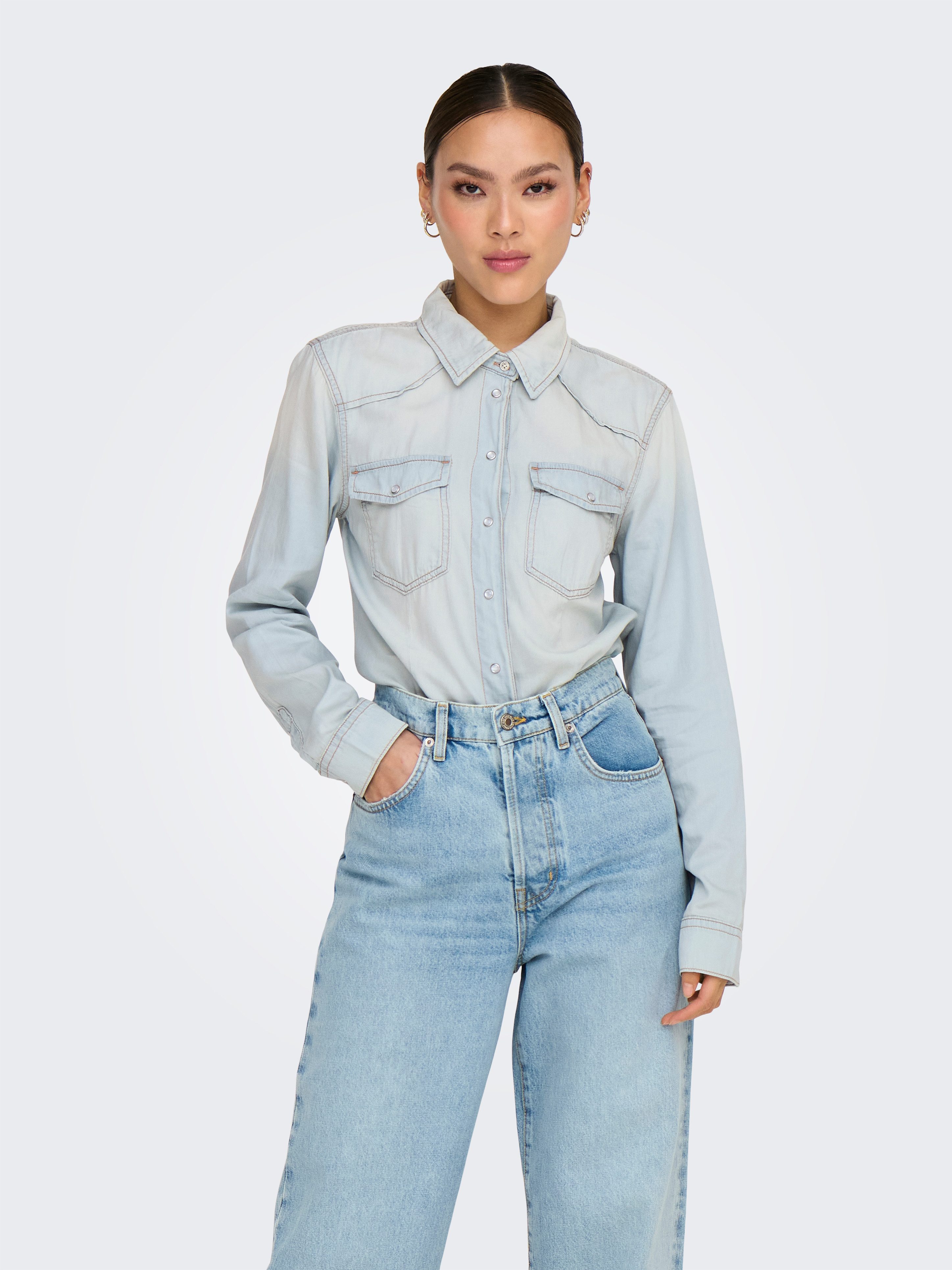 ONLY Jeansbluse ONLALICE REG SHIRT DNM günstig online kaufen
