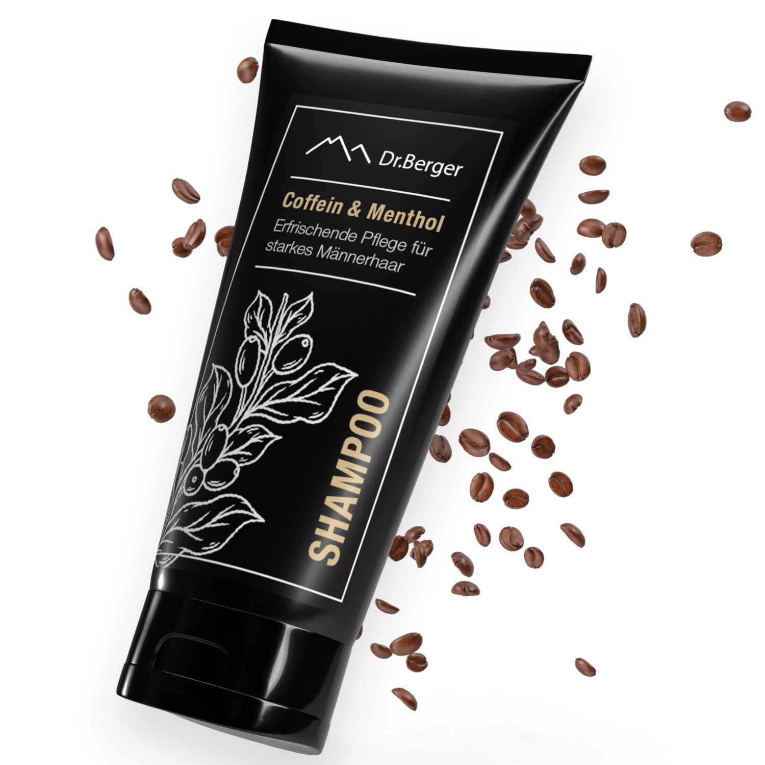 Haarshampoo "Black Edition" Shampoo Coffein & Menthol 200 ml