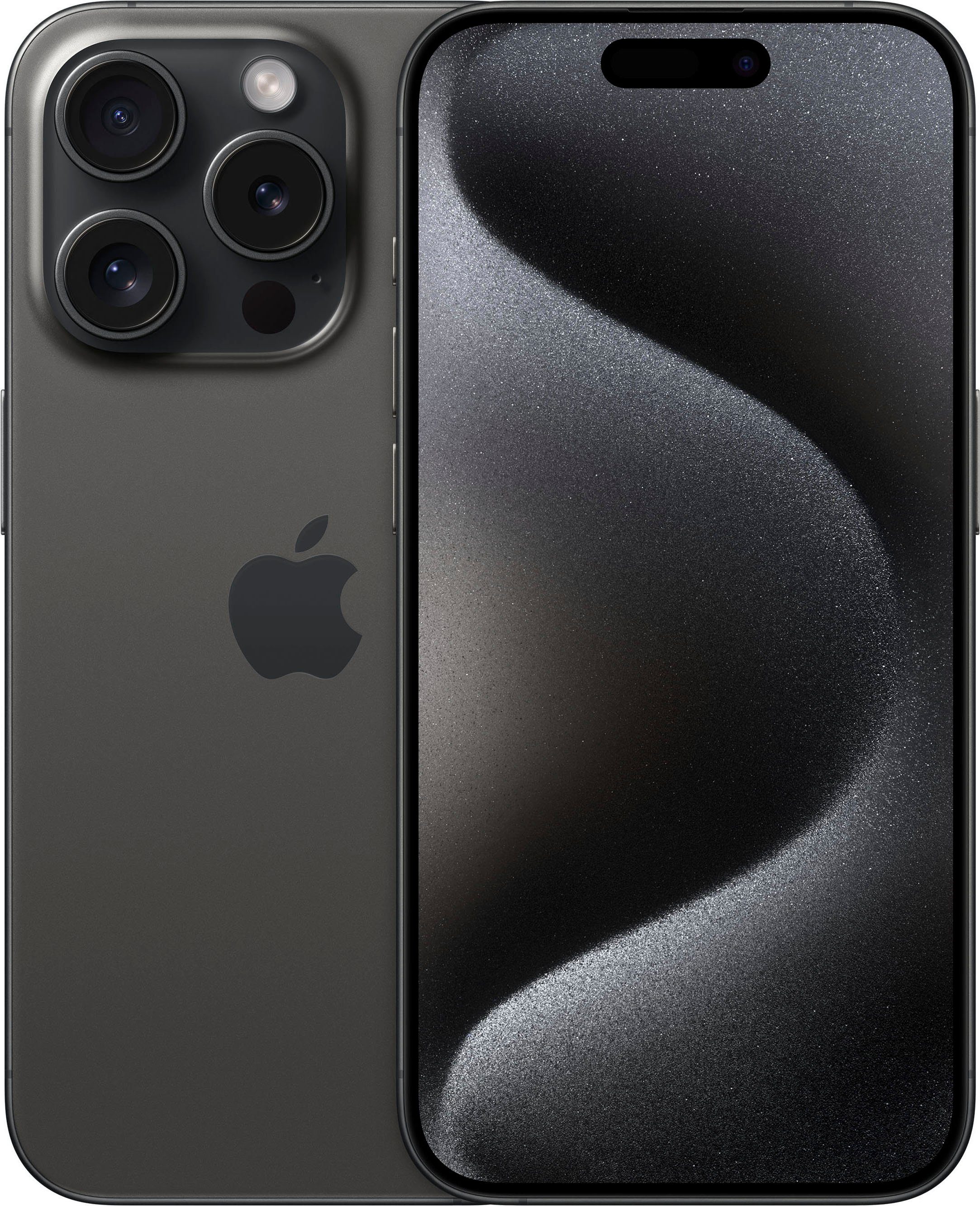 Apple iPhone 15 Pro 512GB Smartphone (15,5 cm/6,1 Zoll, 512 GB Speicherplatz, 48 MP Kamera) black titanium