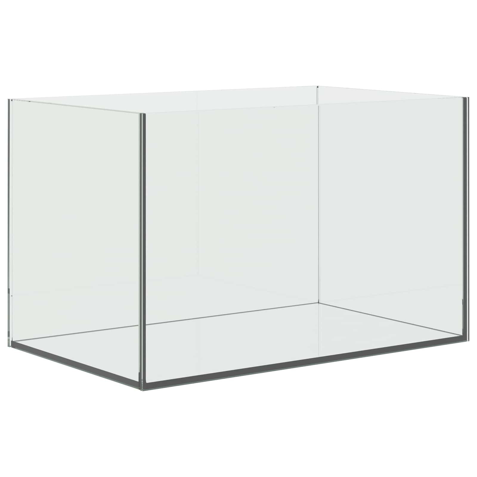 vidaXL Aquarium 40 x 25 x 25 cm Aquarium mit Speicher Weiß Glas