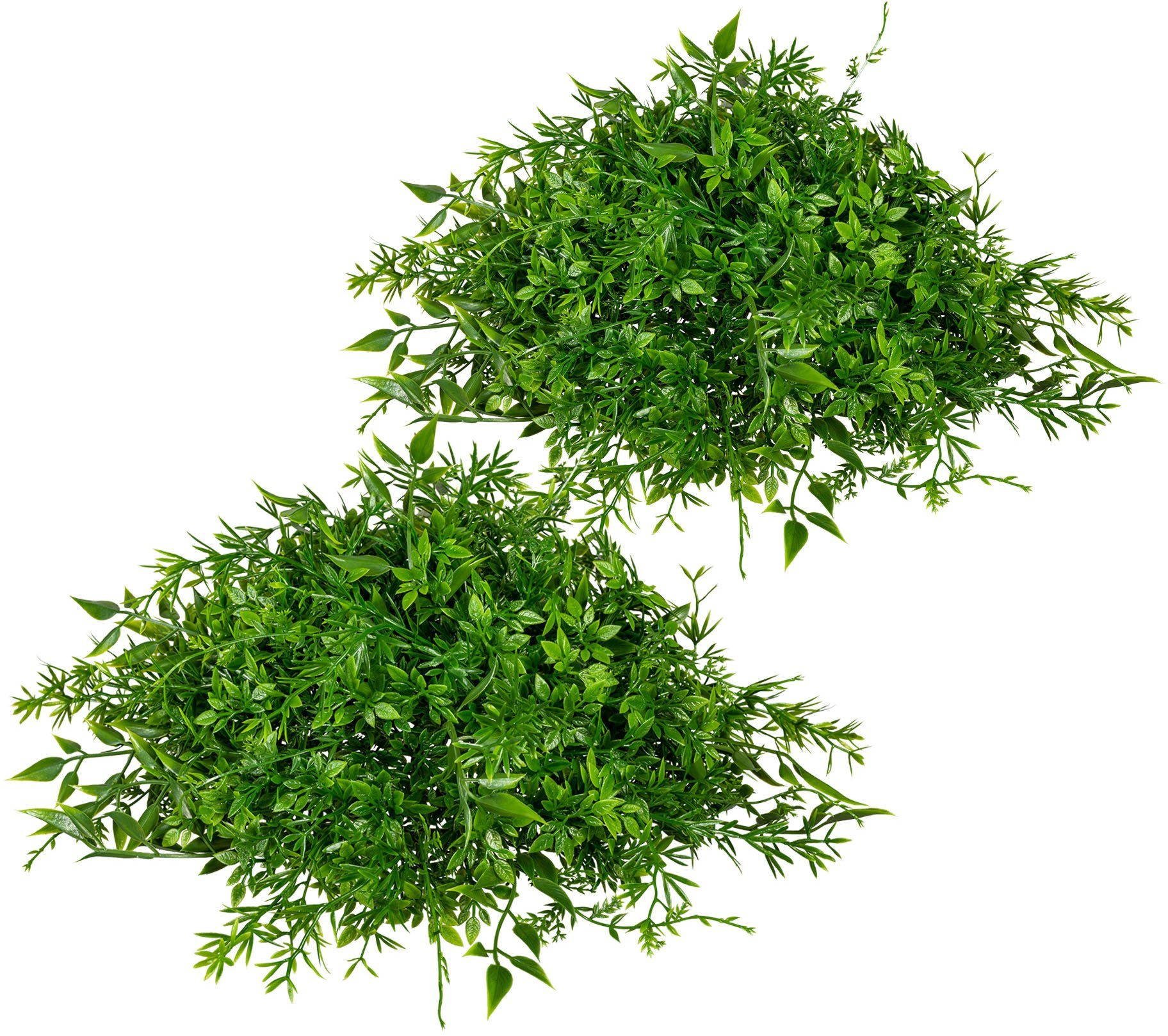 Kunstpflanze 12 Höhe Mixgras-Halbkugel Creativ cm green, Grünpflanze,