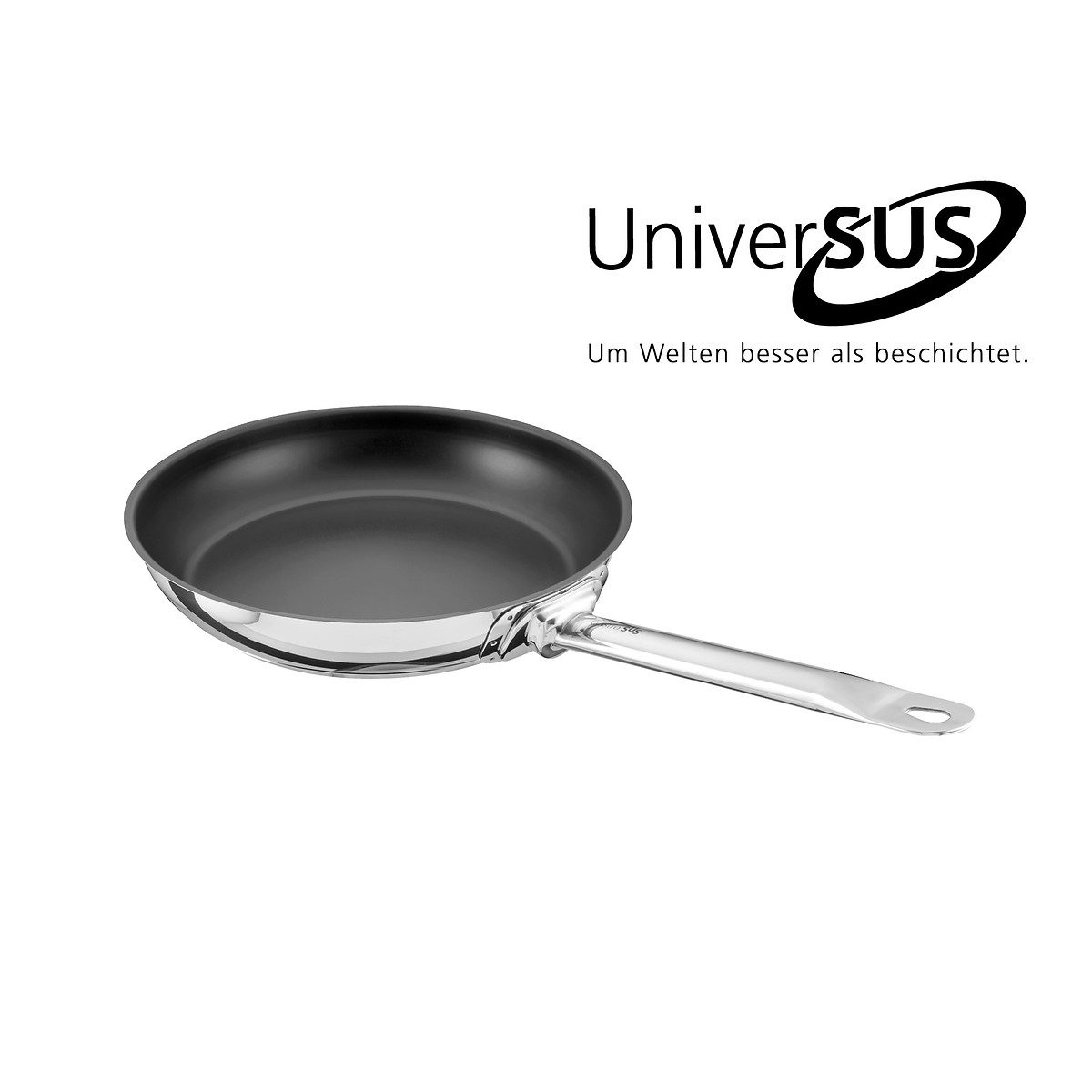 SCHULTE-UFER Bratpfanne Industar PLUS, Edelstahl (1-tlg., 1 x Bratpfanne), backofen- und spülmaschinengeeignet