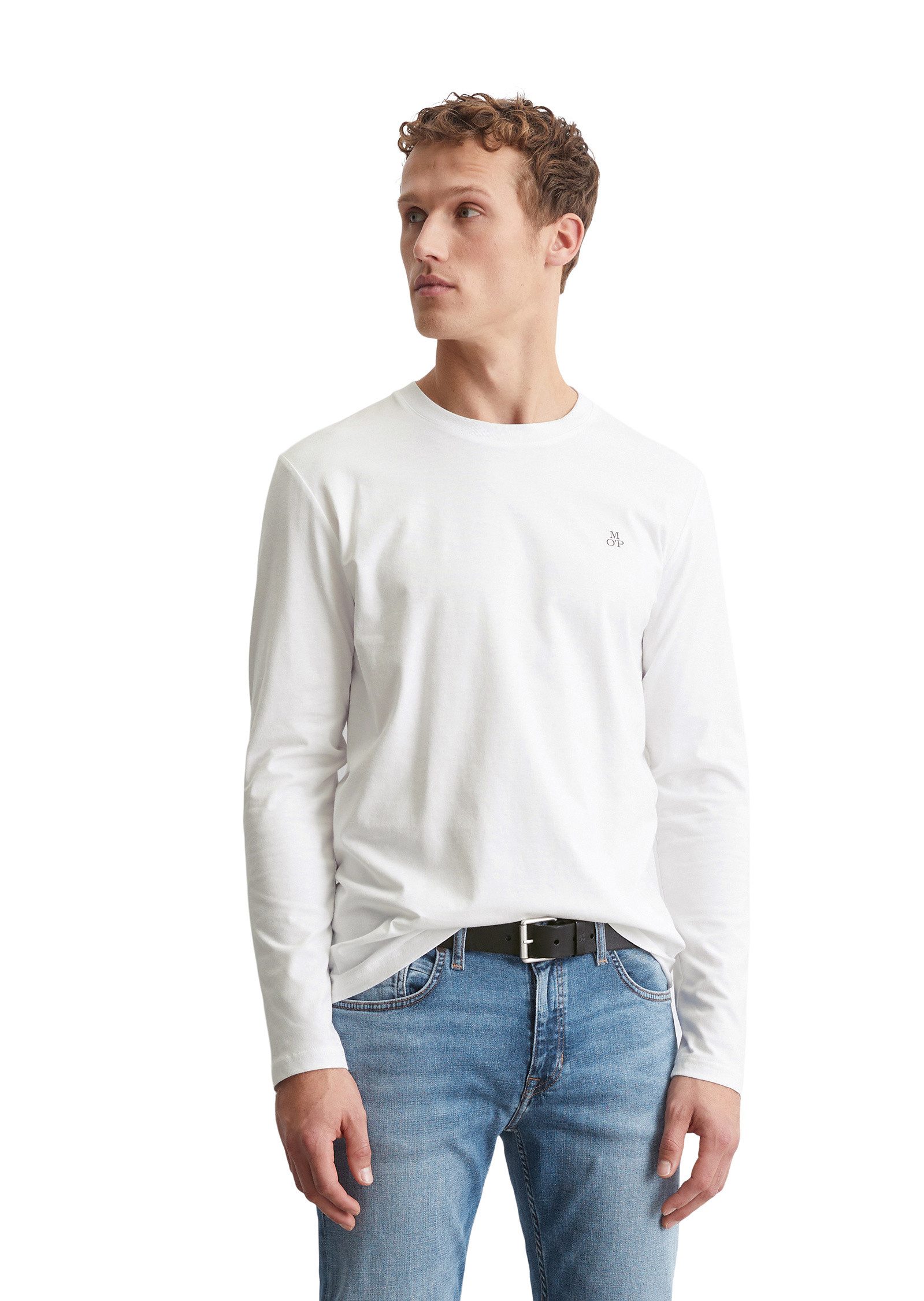 Marc O'Polo Langarmshirt aus reiner Bio-Baumwolle