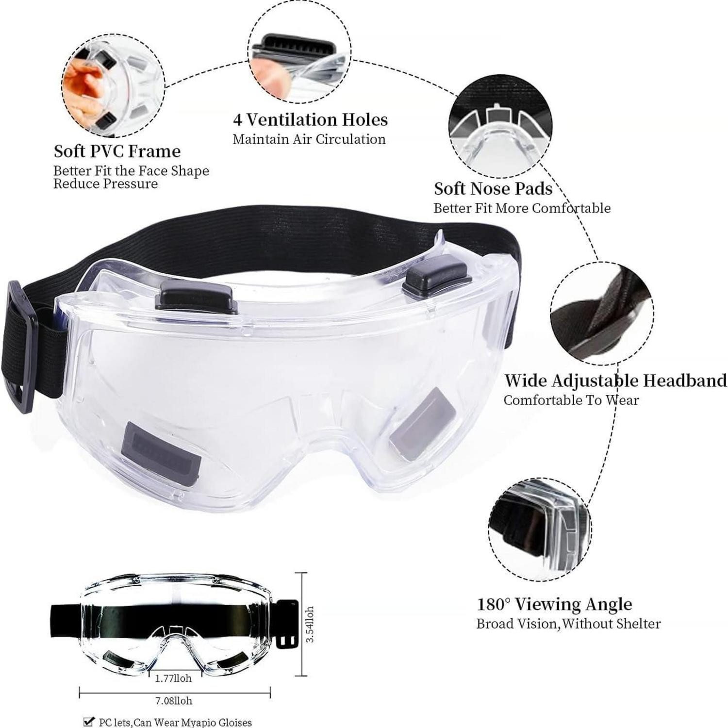 LuxusKollektion Filtrierende Halbmasken FFP2 Atemschutzmaske Halbmaske Filter Schutzbrille Staub Weiß