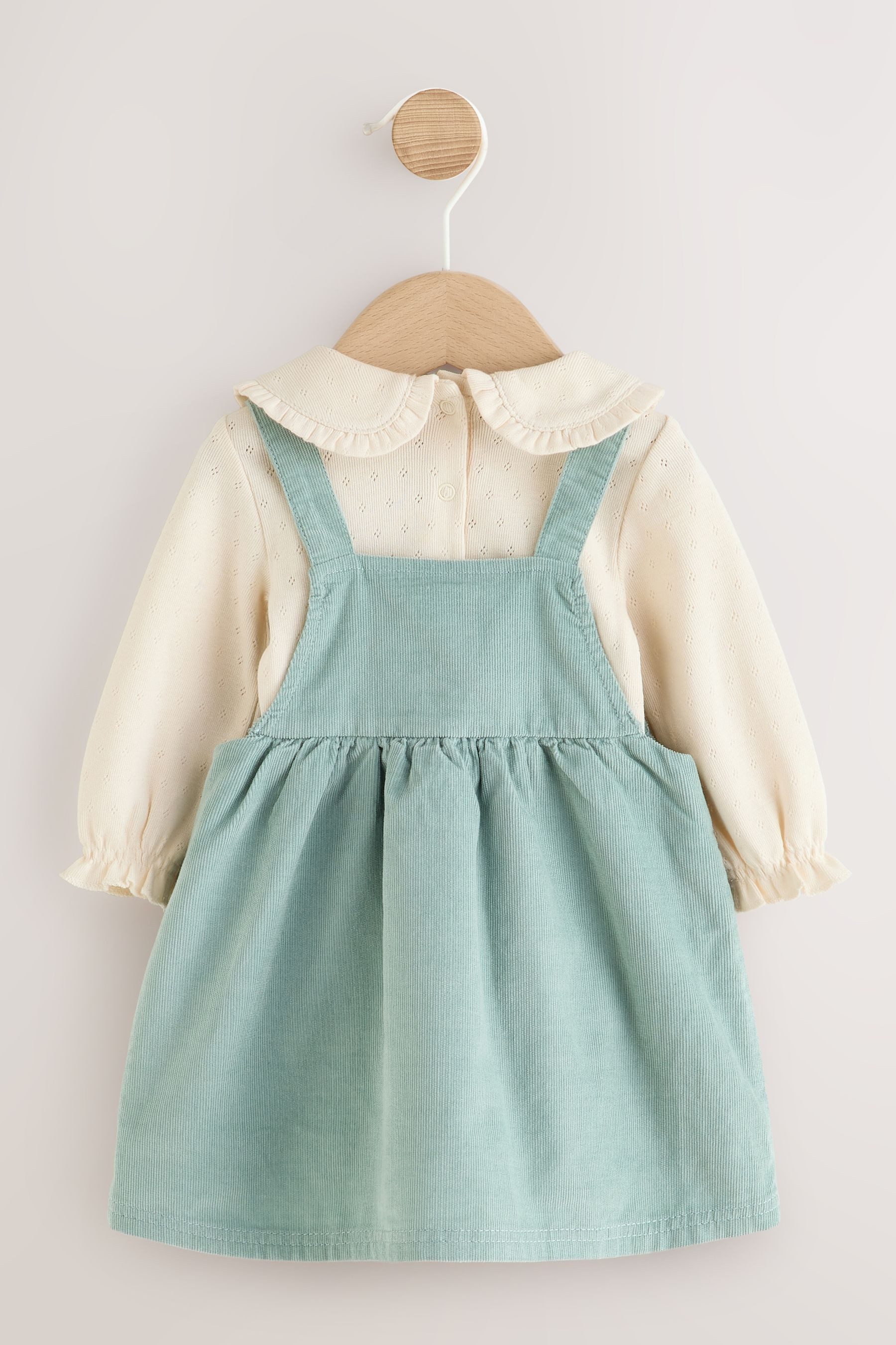 Next Latzkleid 3er Set Baby Trägerkleid, Bodysuit & Strumpfhose (3-tlg) – Bild 3 von 5