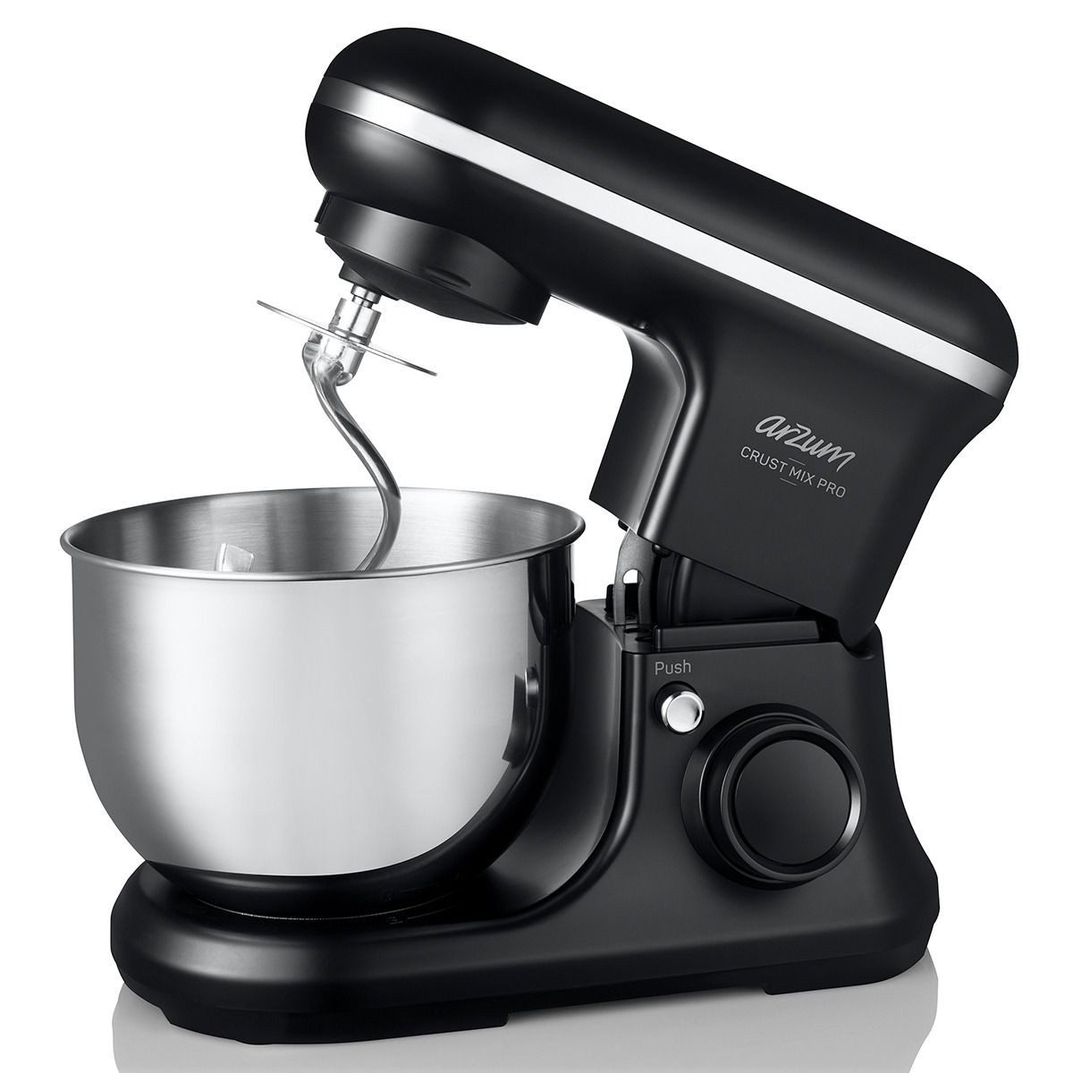 Arzum Standmixer Multifunktion-Küchenmaschine Crust Mix Pro 1200W Edelstahl, 1200 W, Digital Touch-Display mit Zeit- und Geschwindigkeitseinstellung