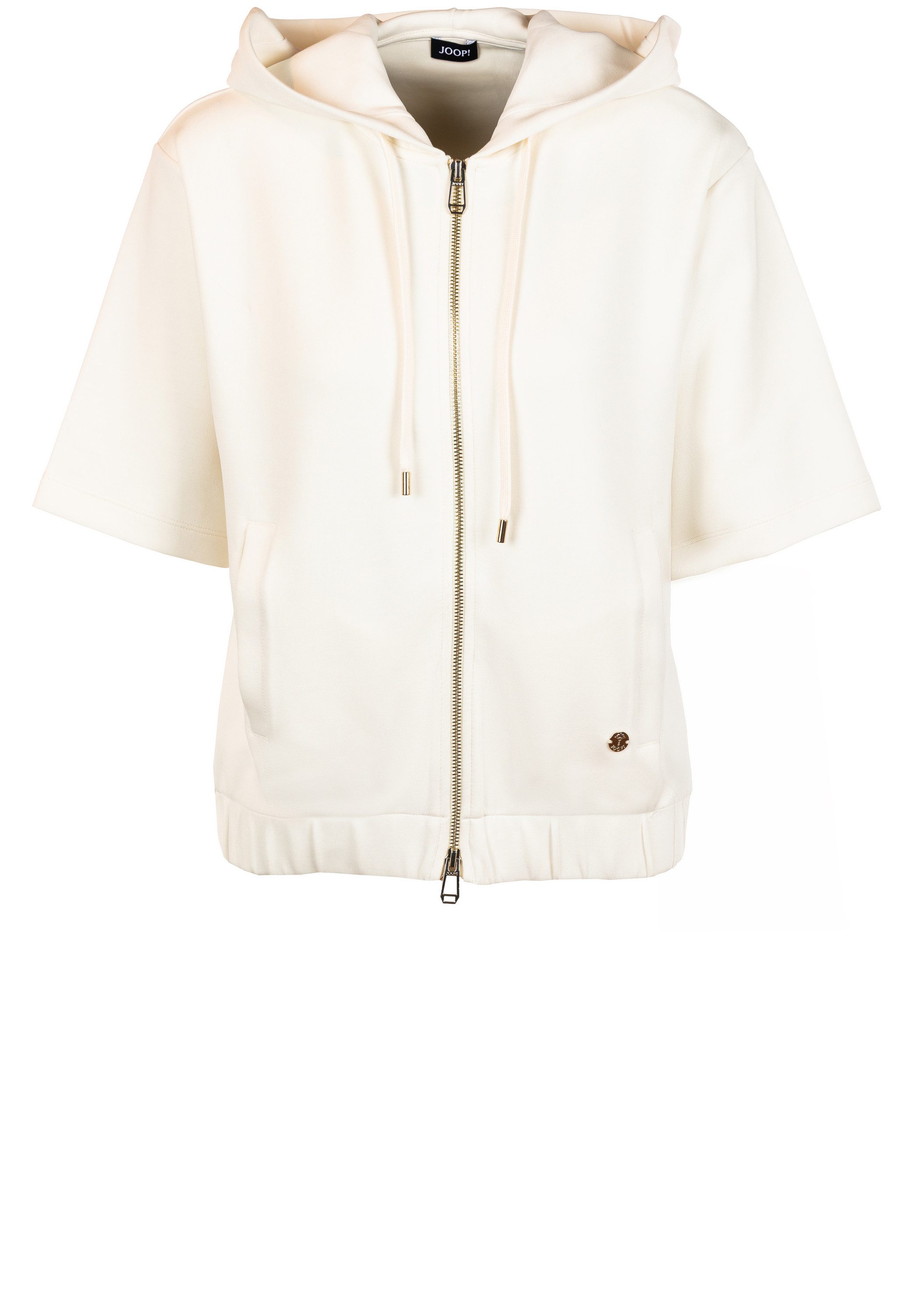 JOOP! Sweatjacke Thérèse mit kurzen Ärmeln (1-tlg)