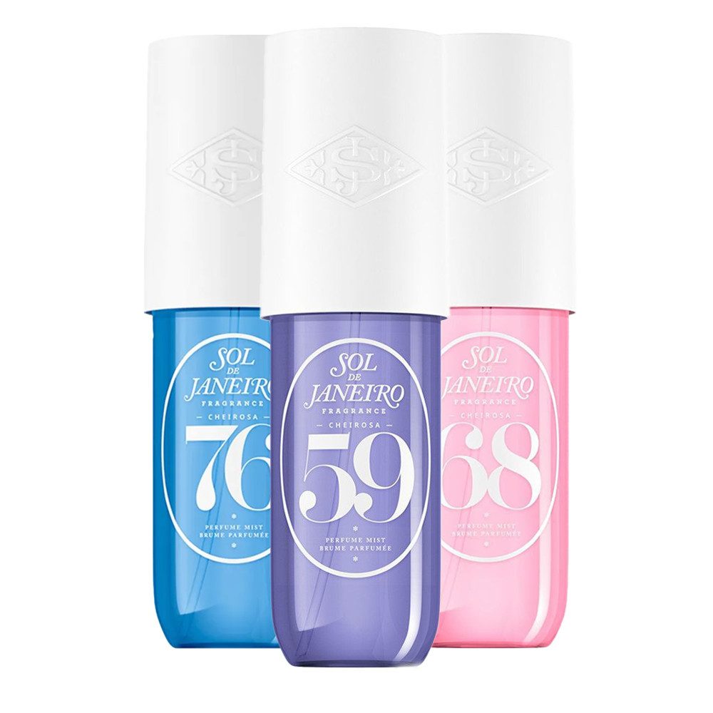 Sol de Janeiro Gesichts- und Körperspray Sol de Janeiro Cheirosa Perfume Mist 3er Set Travel Size, 3-tlg., Drei Duftmists für Body & Hair – ideal zum Layern und Auffrischen