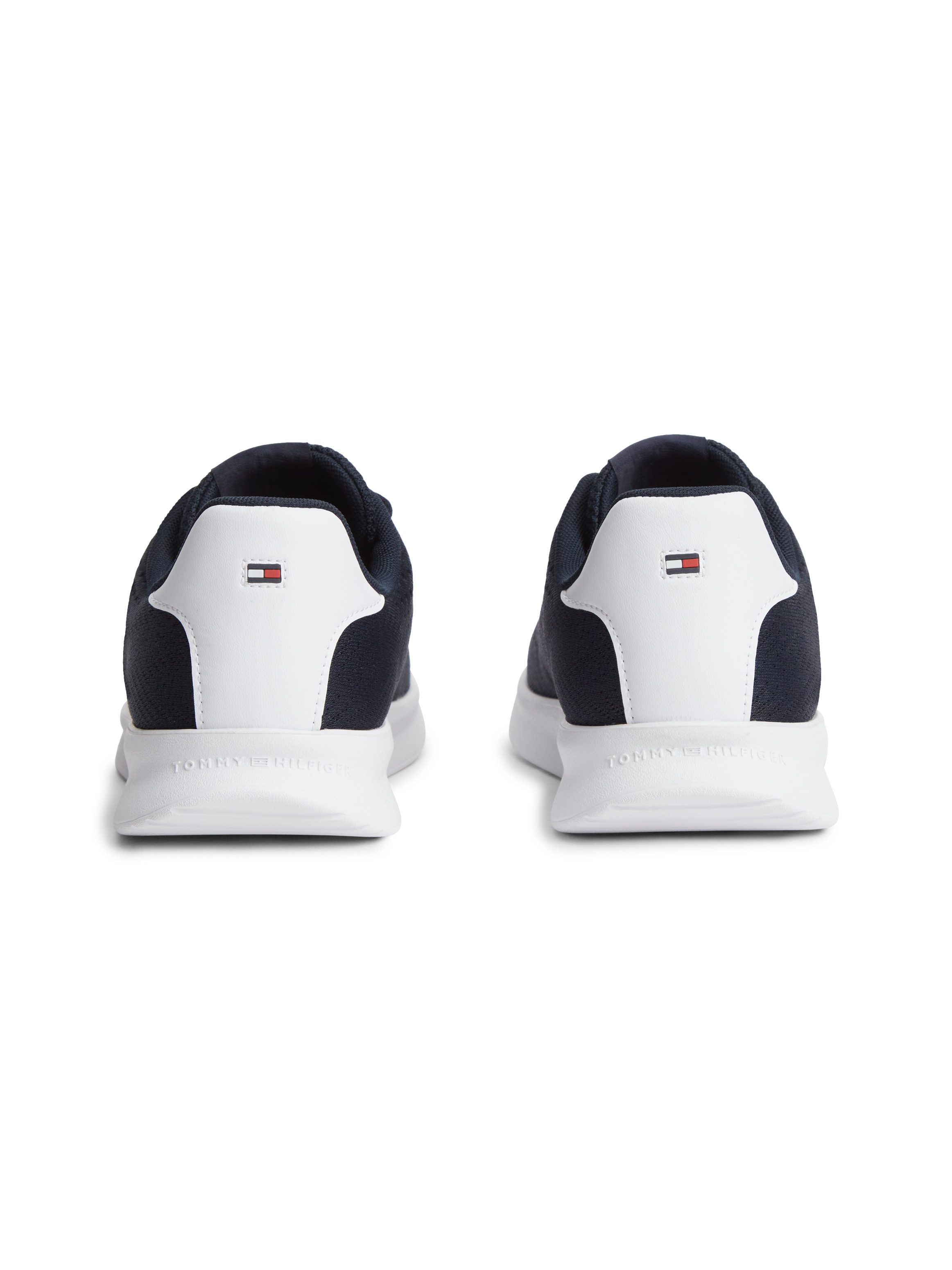 Tommy Hilfiger LIGHTWEIGHT RUNNER KNIT Sneaker Freizeitschuh, Halbschuh, Schnürschuh mit seitlicher Logo-Flagg