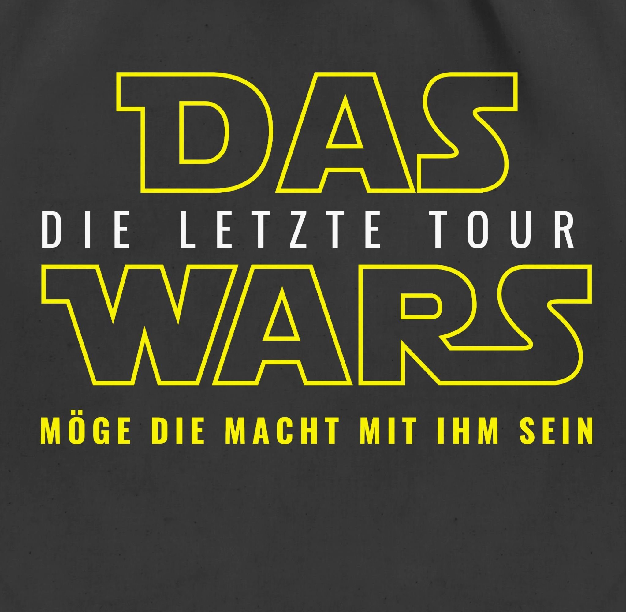 Tour, Männer Wars 1 Turnbeutel Das Schwarz Shirtracer - Letzte JGA