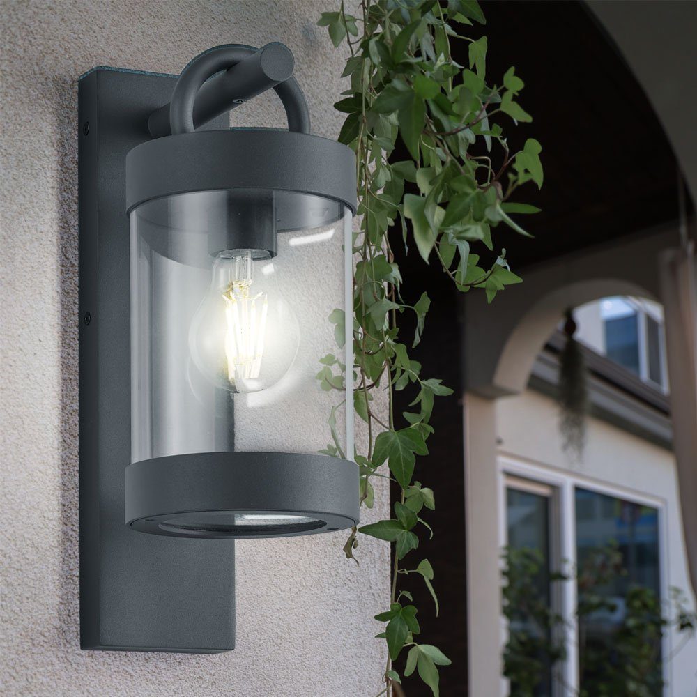 LED Laterne, Außen Wand Leuchte Laterne Terrassen Beleuchtung